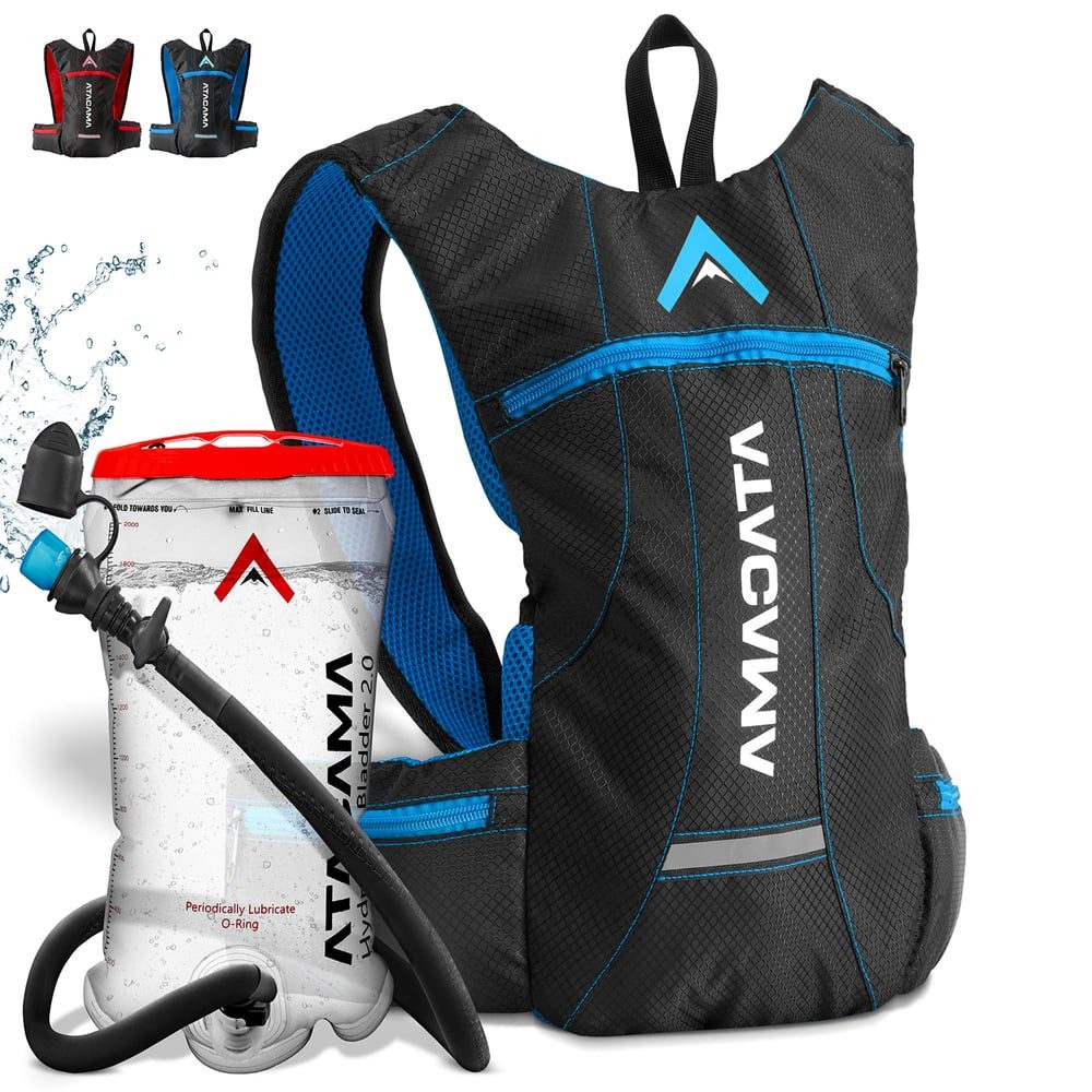 Atacama Rucksack 350 g ultra-leicht mit Polsterung und Bladder, Wandern Lau günstig online kaufen