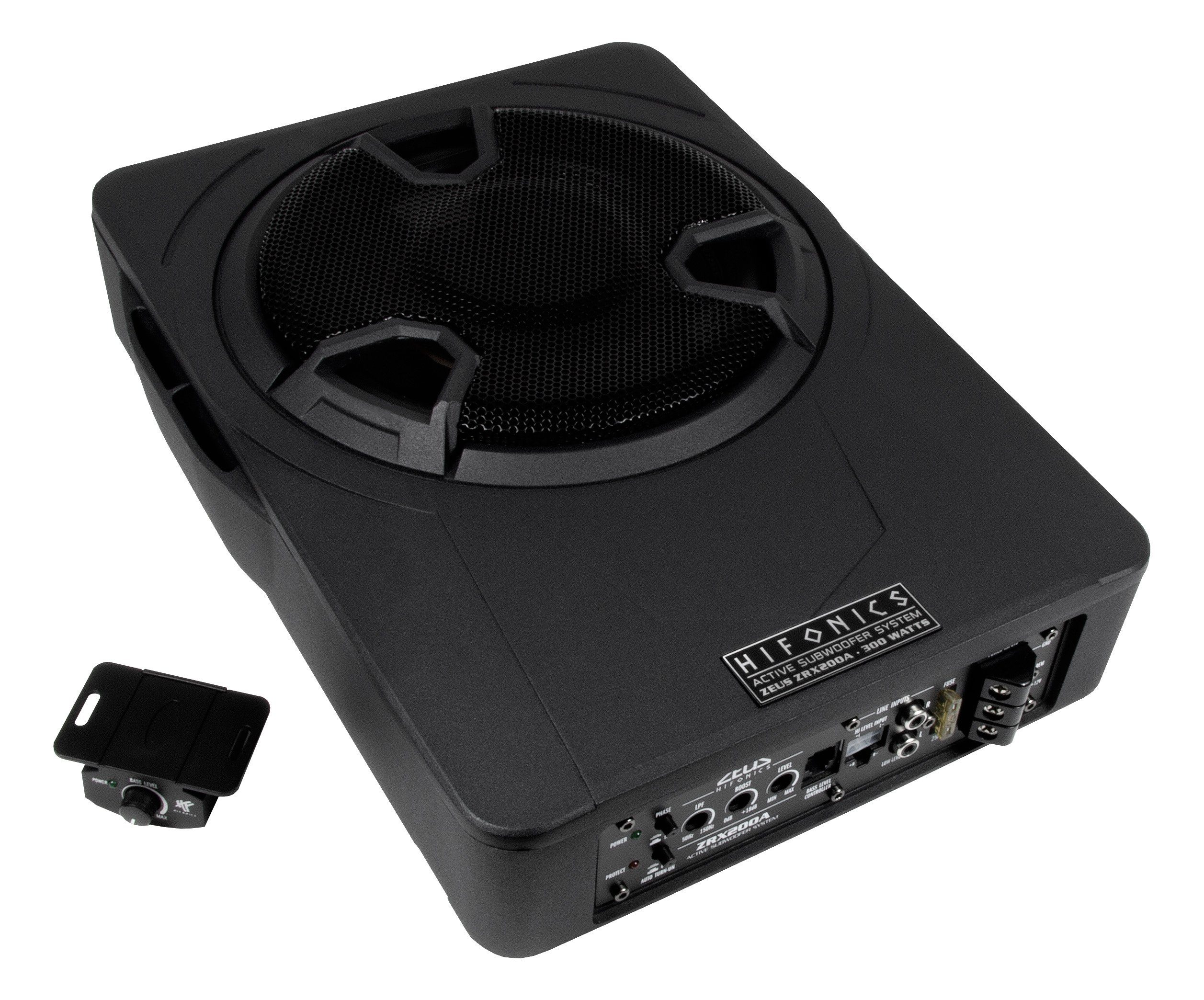 Hifonics Aktiv-Subwoofer ZRX-200A Auto-Subwoofer (150 W)