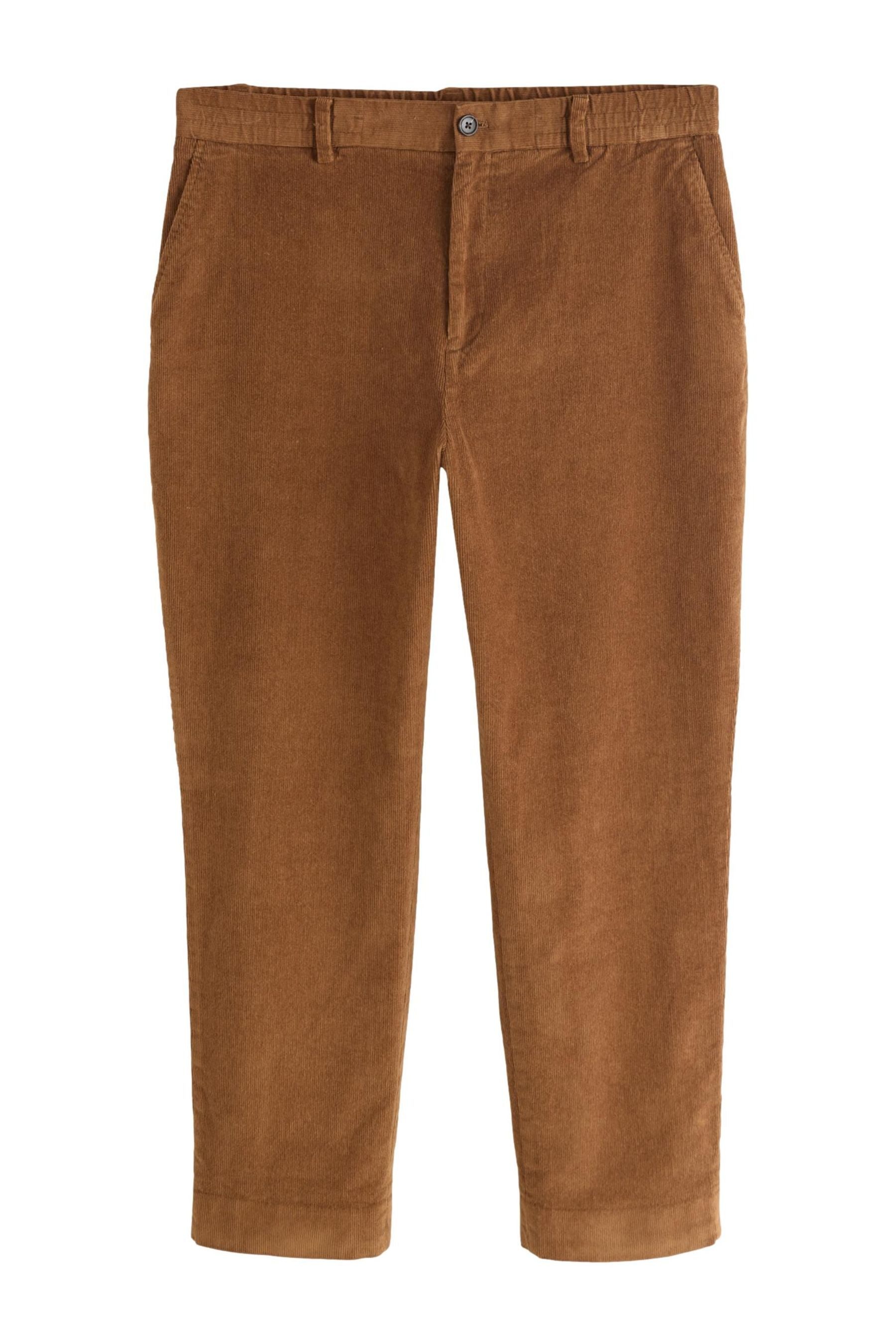 Dehnbund-Hose Elegante Straight Fit Cordhose mit Elastikbund