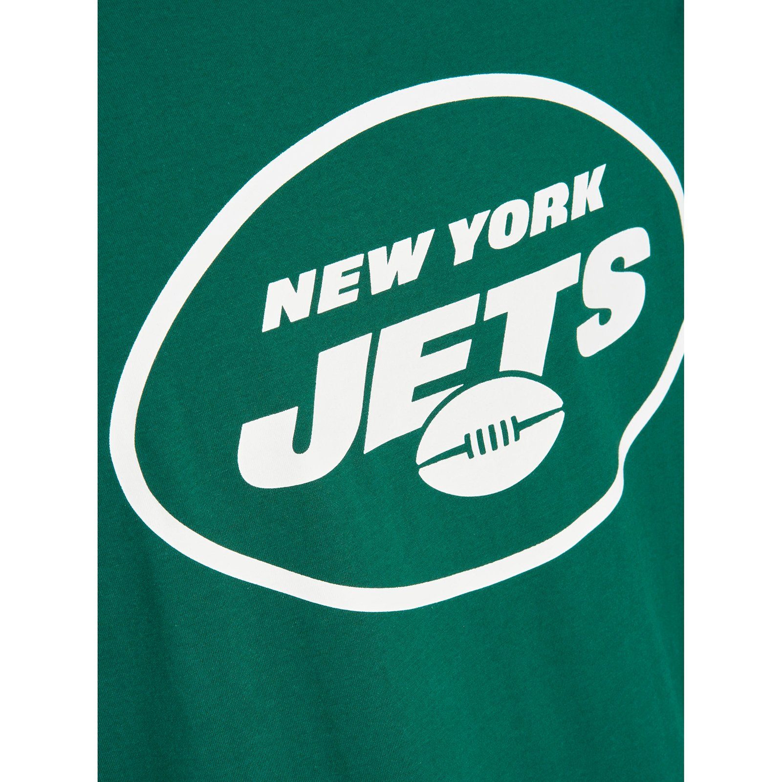 Jets & Rückenprint Jack&Jones Rundhalsshirt New Größen T-Shirt Jack grün York Große Jones