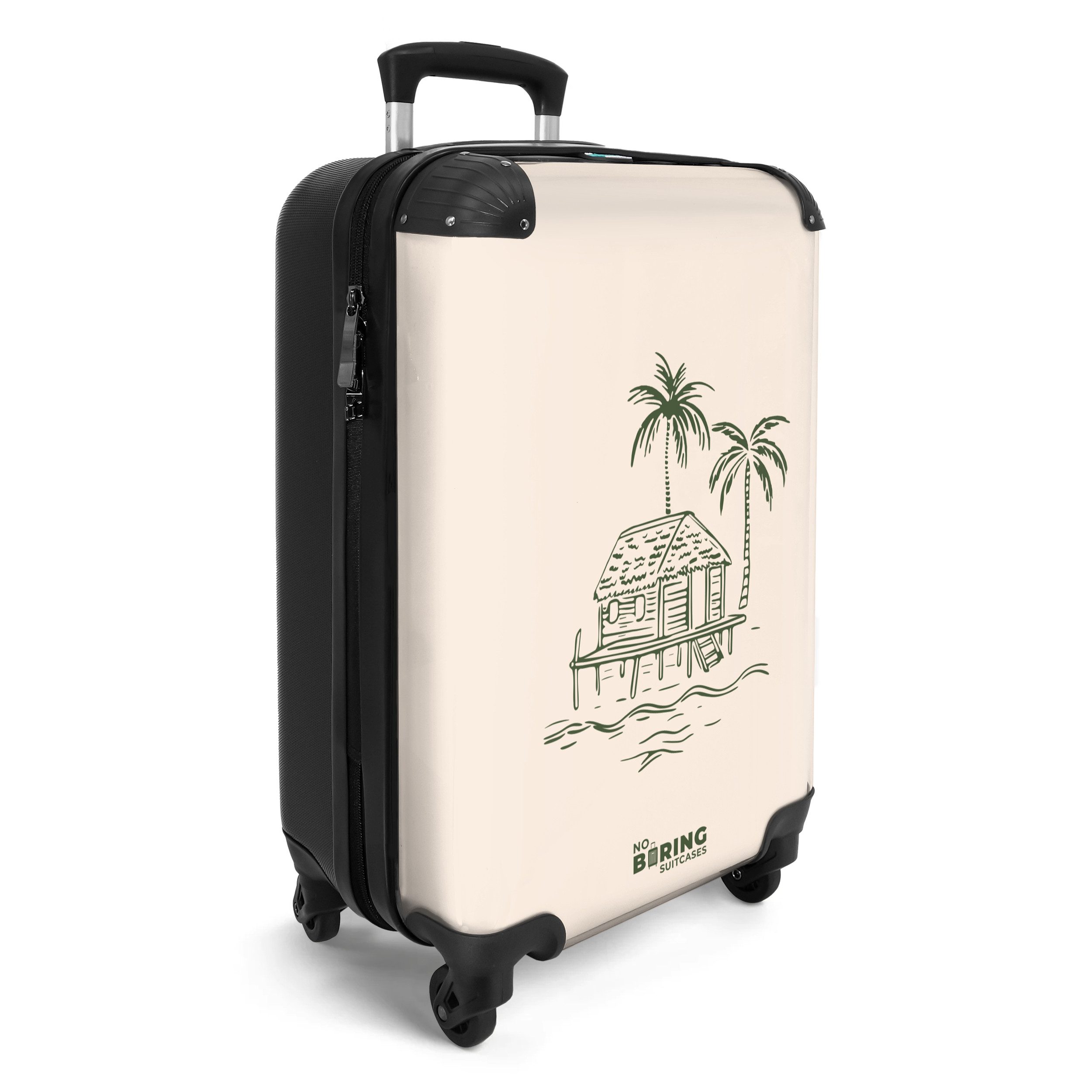 NoBoringSuitcases.com© Hartschalen-Trolley Strandhaus in Beige und günstig online kaufen