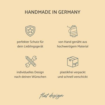 flat.design Handyhülle Filz für Xiaomi Redmi A1, Schutzhülle Filzhülle Filztasche Filz Hülle Tasche handmade in Germany