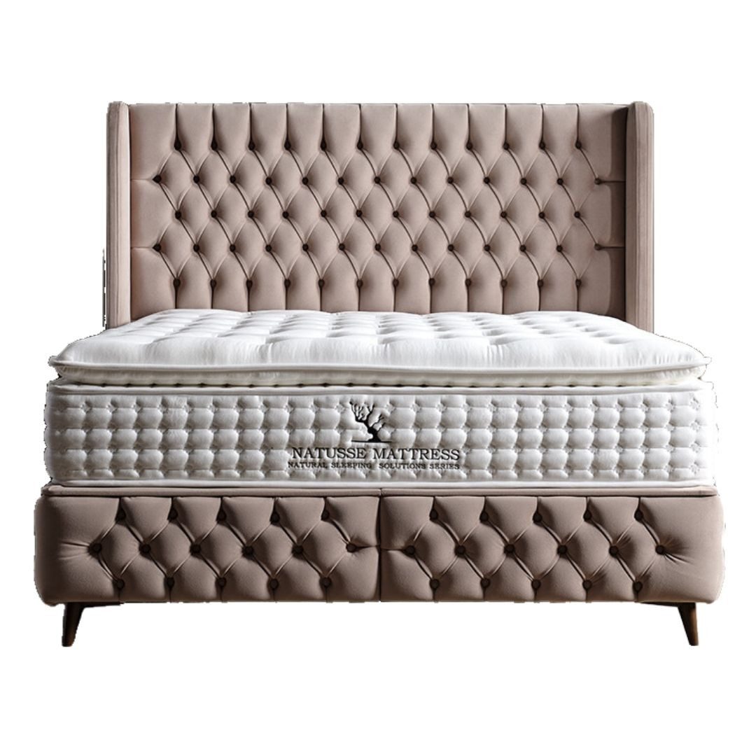 Villa Möbel Boxspringbett Daisy (Bett Set), XXL-Bettkasten mit Gasdruckfede günstig online kaufen
