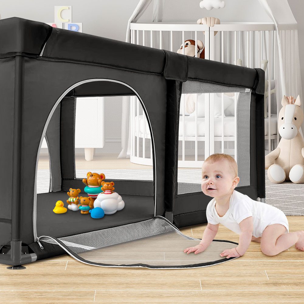 JEOBEST Laufgitter Laufstall Baby 180 x 120 x 66cm Große XL, Laufgitter bab günstig online kaufen