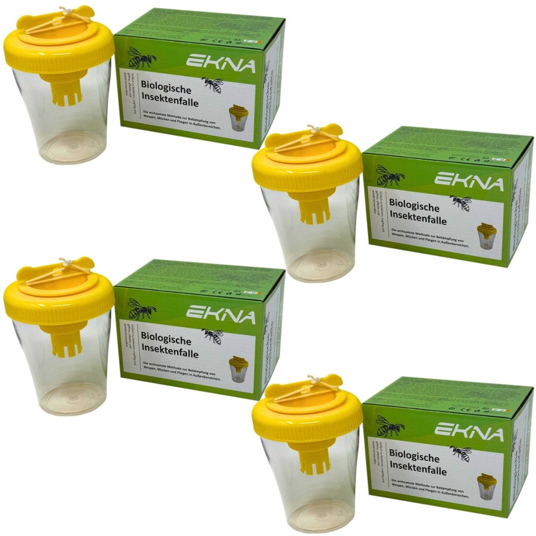 EKNA Insektenfalle Wespenfalle - biologische Wespen Falle - Wespenabwehr, Natürliche Insektenabwehr!