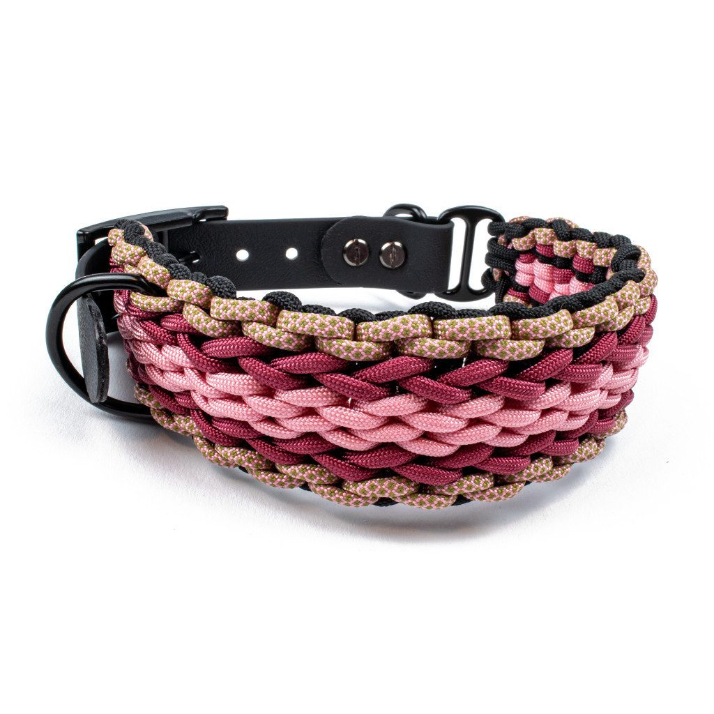 Tierluxe Hunde-Halsband Natur, Paracord, Handgemacht