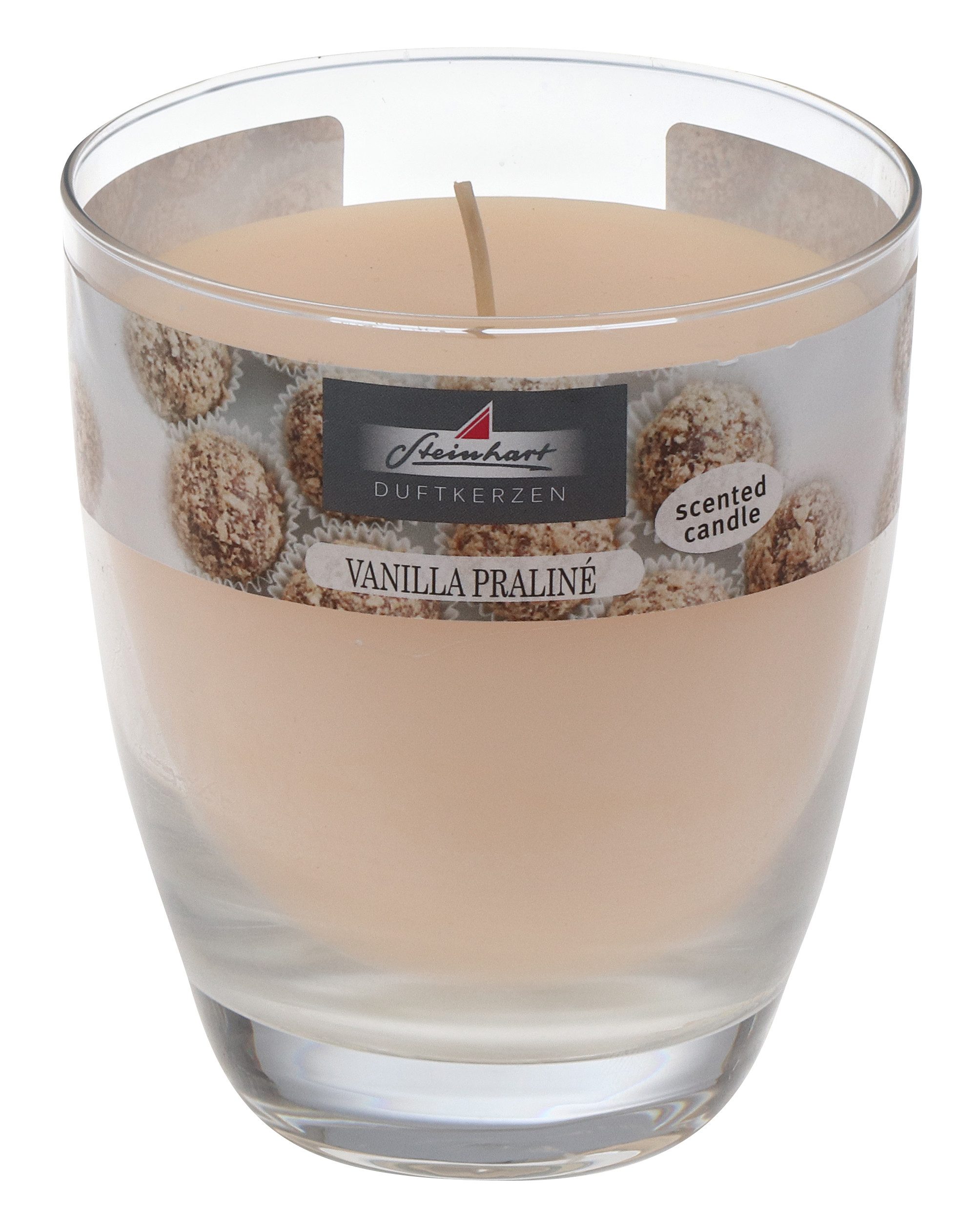 Steinhart Kerzen Duftkerze Duftkerze im Glas (bauchig) Vanilla Praline 107/92 mm, ca. 40 h