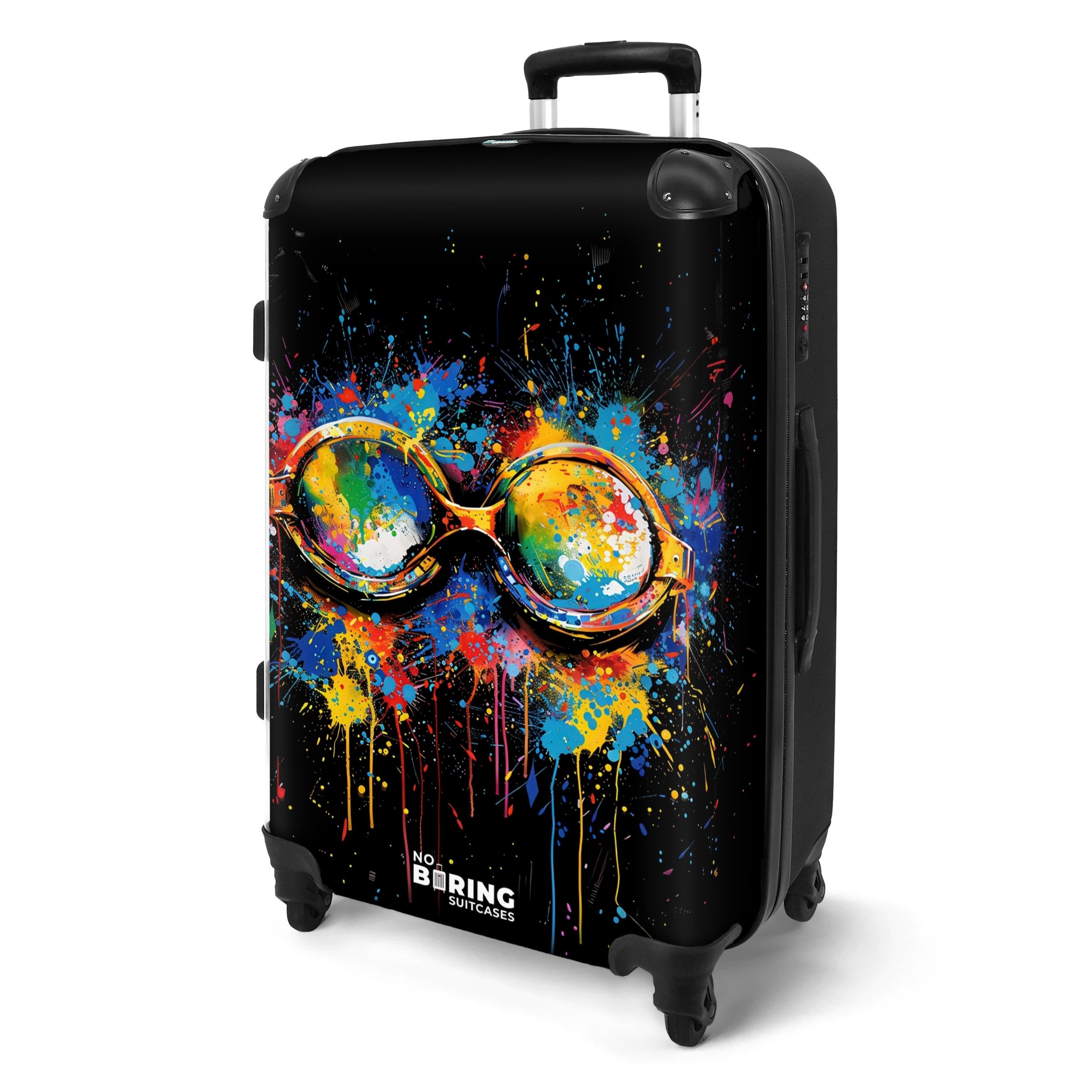 NoBoringSuitcases.com© Hartschalen-Trolley Schwimmbrille mit Graffiti 67 günstig online kaufen