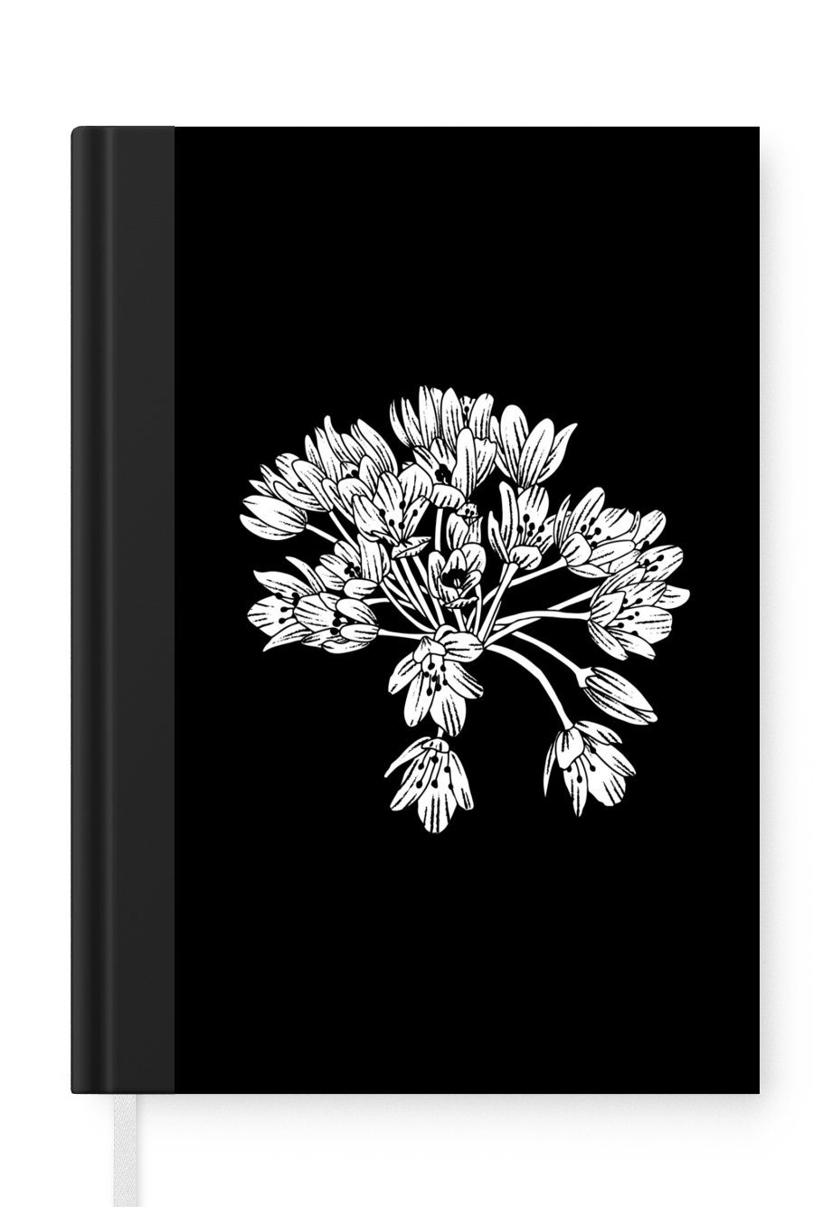 MuchoWow Notizbuch Blumen - Blumenstrauß - Vintage, Journal, Merkzettel, Tagebuch, Notizheft, A5, 98 Seiten, Haushaltsbuch