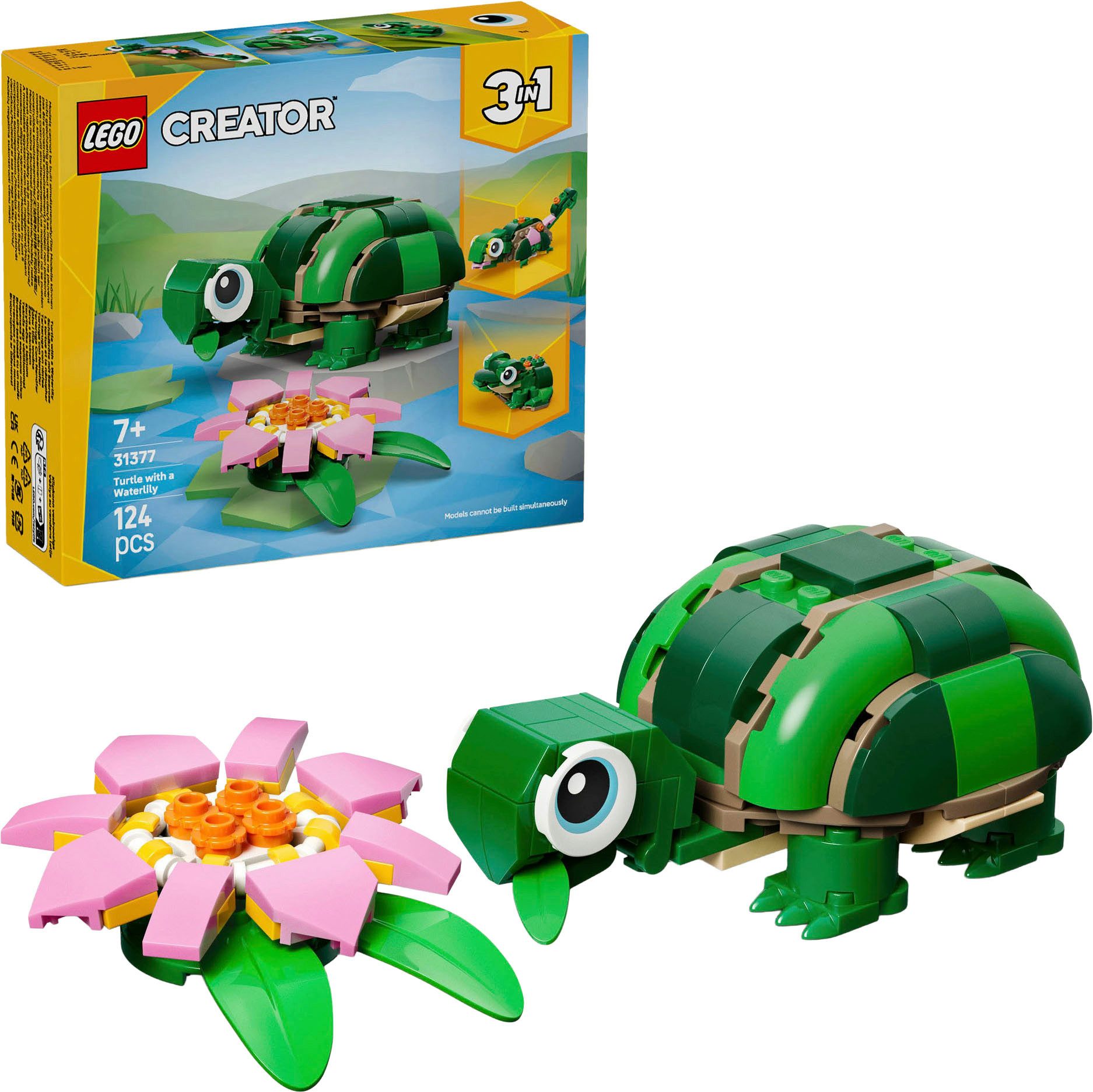 Schildkröte mit Seerose (31377), LEGO Creator Konstruktionsspielsteine