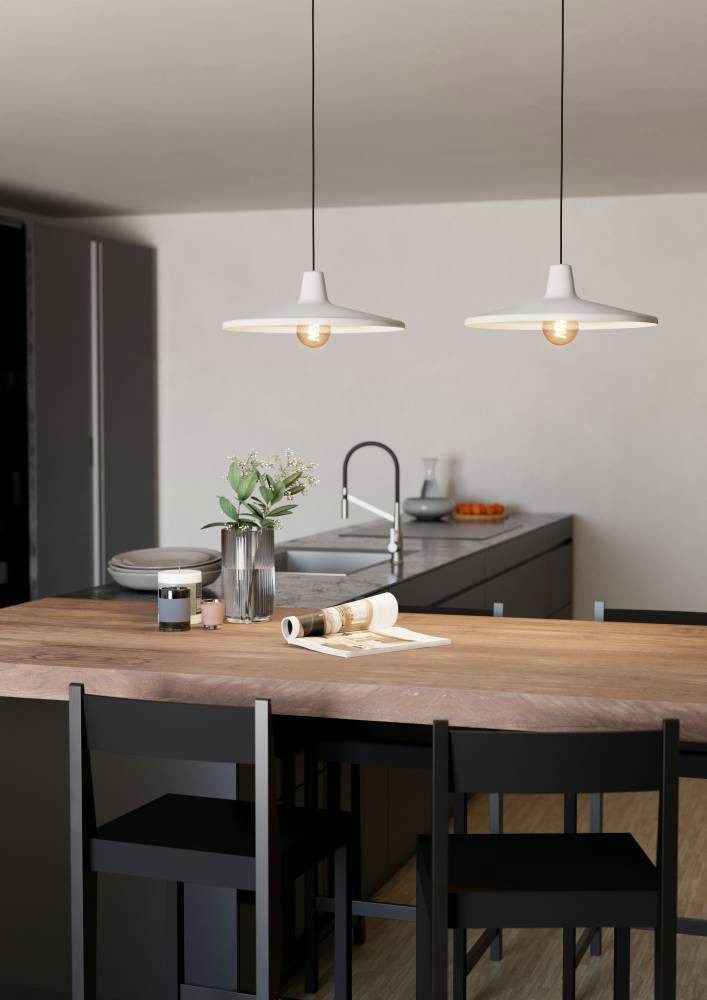 EGLO Hängeleuchte MINIERE, ohne Leuchtmittel, Pendelleuchte, Metall in Grau, Hängelampe mit E27 Fassung, 100 cm