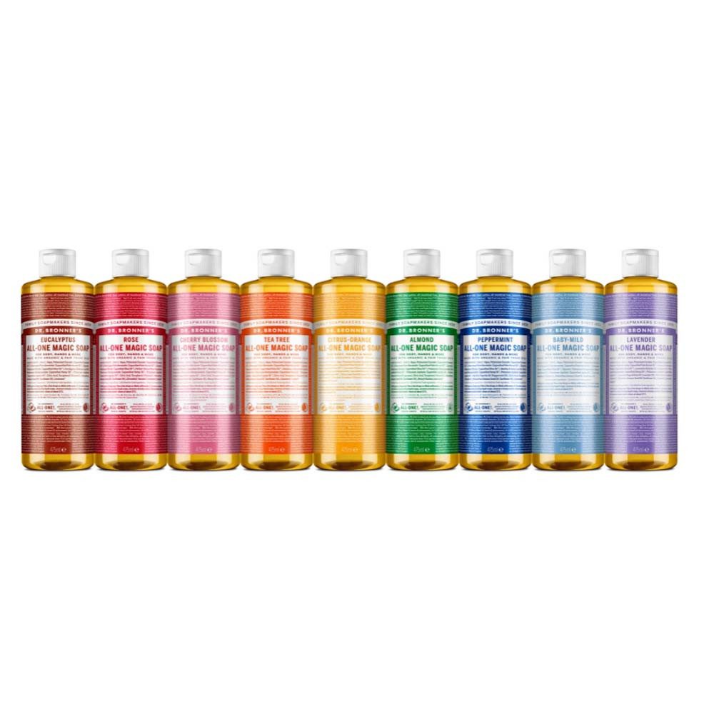 Dr. Bronners Flüssigseife Grüner Tee 475 ml, 1-tlg., All-One Magic Soap 475 ml
