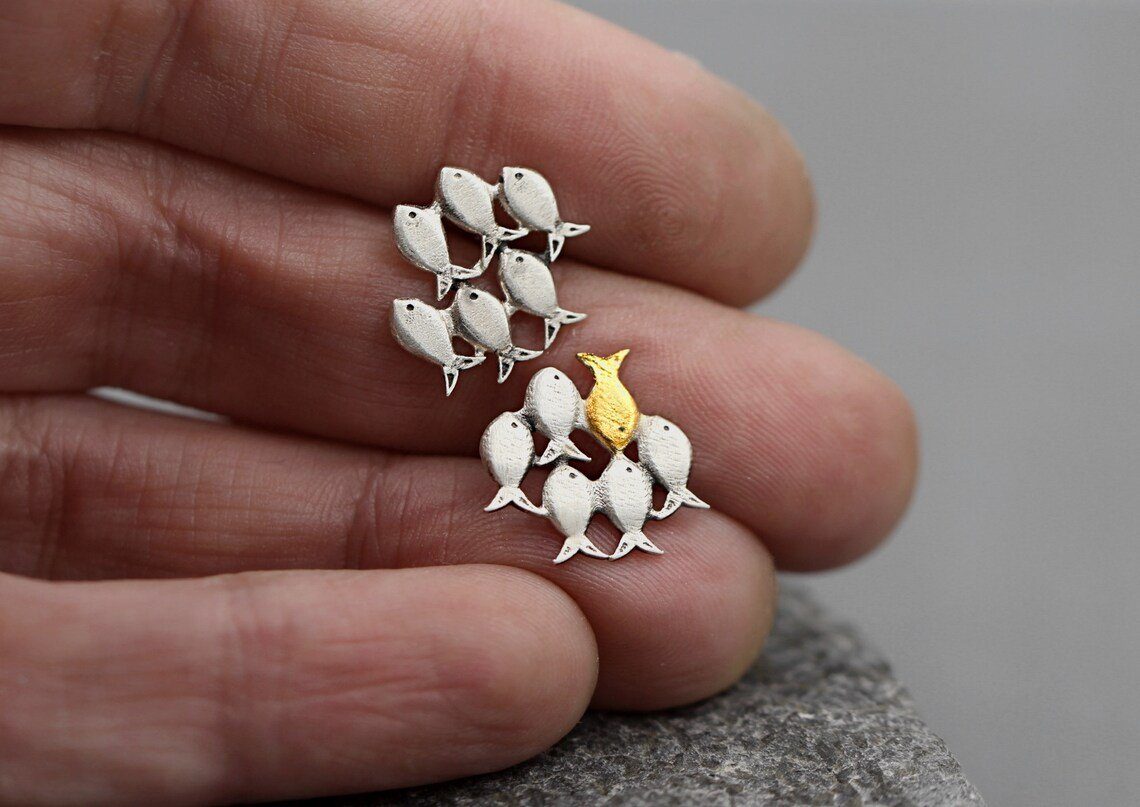 Villa Sorgenfrei Schmuckmanufaktur Ohrring-Set Ohrstecker Gegen den Strom günstig online kaufen