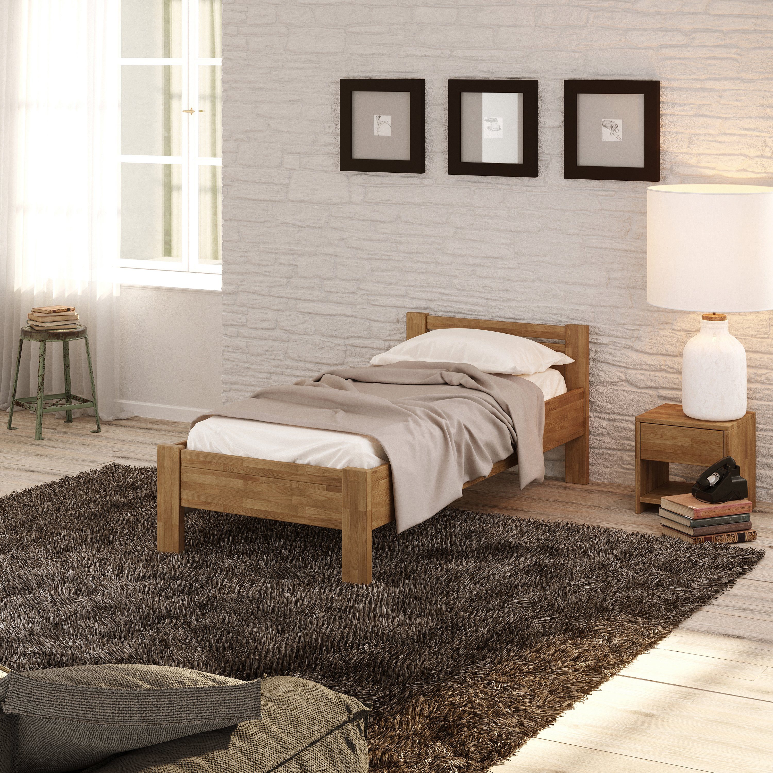 Krok Wood Massivholzbett Seniorenbett SiSi aus günstig online kaufen