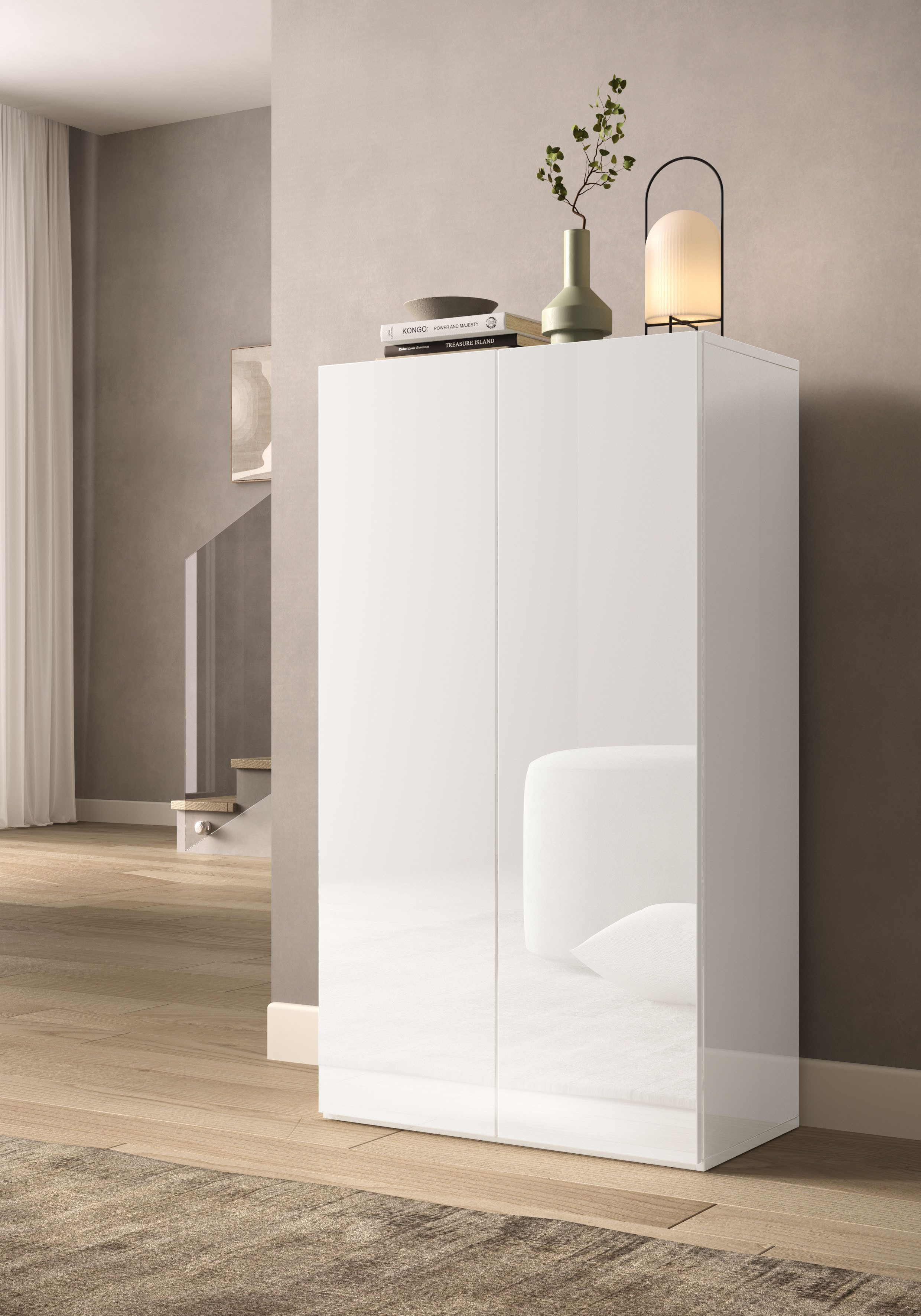 INOSIGN Schuhschrank SMILE Breite 63 cm, Höhe 114 cm, Schuhregal mit 5 Eben günstig online kaufen