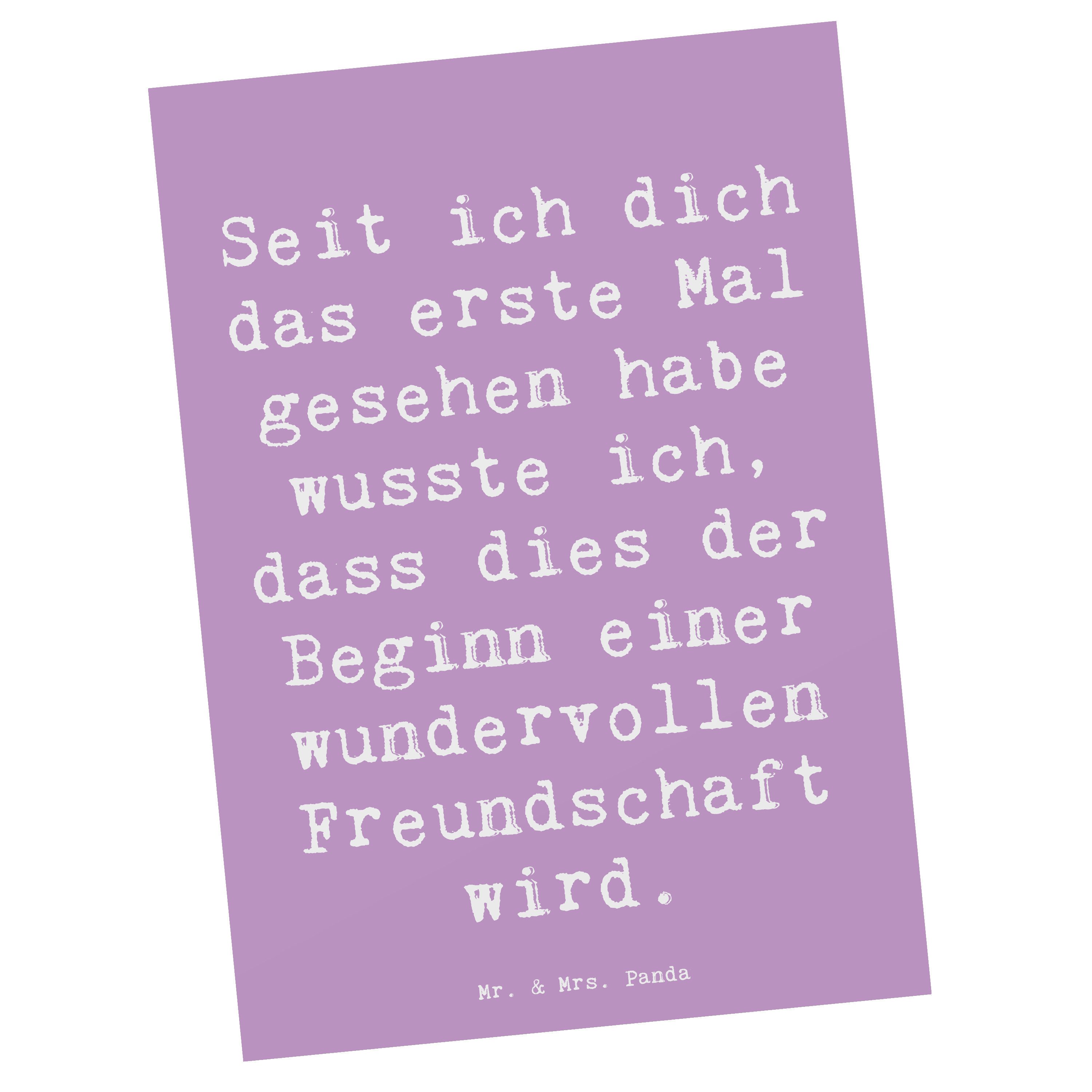 Postkarte Neue Freunde finden - Lavendeltraum - Geschenk, tiefe Verbundenheit