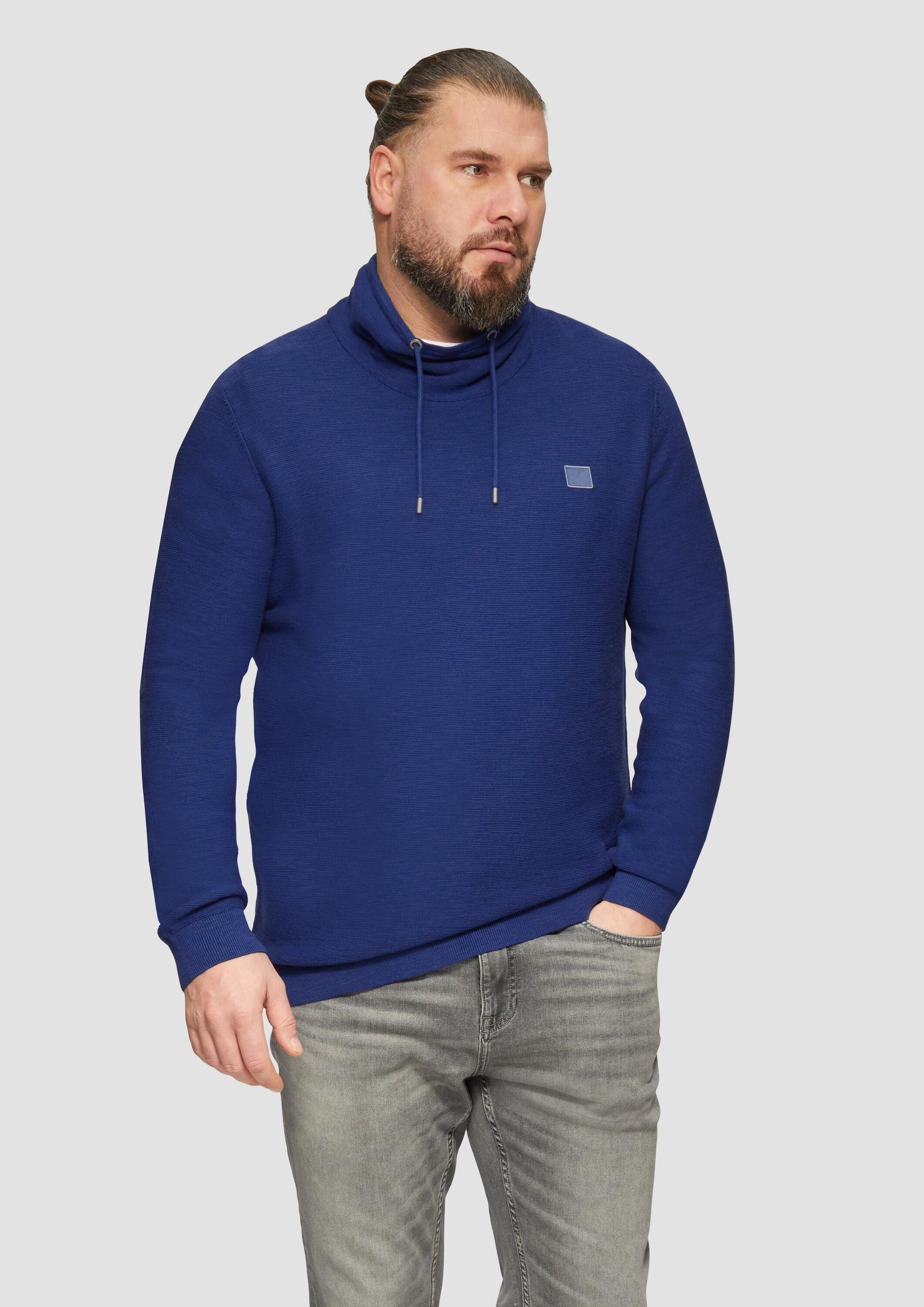 s.Oliver Longpullover Strickpullover Strickpullover mit Schalkragen günstig online kaufen