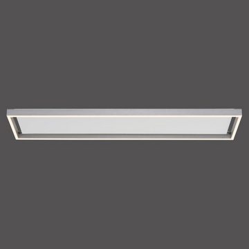 click-licht LED Deckenleuchte LED Deckenleuchte Q-Kaan in Silber 2x 16W 1600lm, keine Angabe, Leuchtmittel enthalten: Ja, fest verbaut, LED, warmweiss, Deckenlampe, Deckenbeleuchtung, Deckenlicht