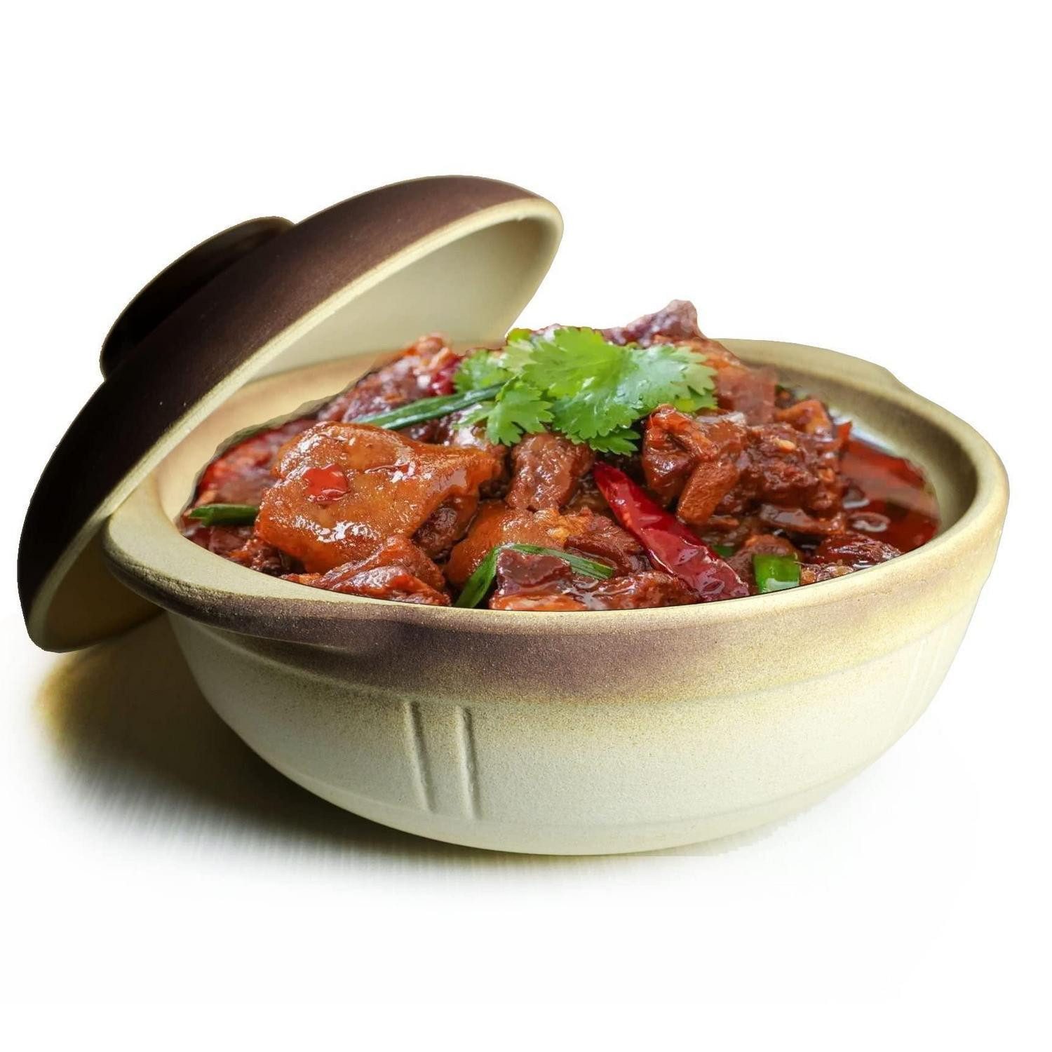 LuxusKollektion Auflaufform Kasserolle Tontopf Keramik 22cm Französische Zwiebelsuppe, Keramik