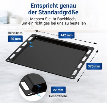 VIOKS Backblech Blech Ersatz für Bosch 00748225 442x370x22mm, emailliert