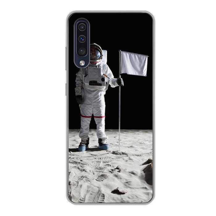 MuchoWow Handyhülle Mond - Weltraum - Astronaut Handyhülle Samsung Galaxy A50 Smartphone-Bumper Print Handy
