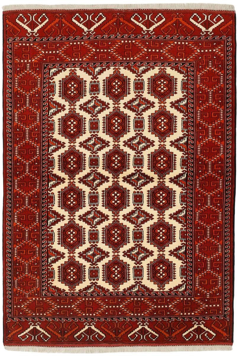 Orientteppich Turkaman 135x195 Handgeknüpfter Orientteppich / Perserteppich, Nain Trading, rechteckig, Höhe: 6 mm