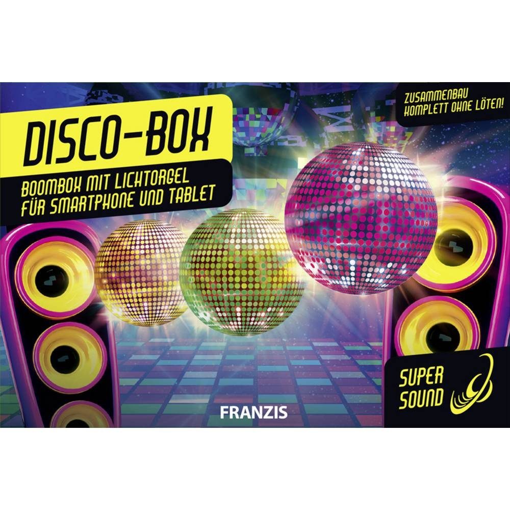 Franzis Lernspielzeug Boombox mit Lichtorgel für Smartphone und Tablet, Ausführung in deutscher Sprache