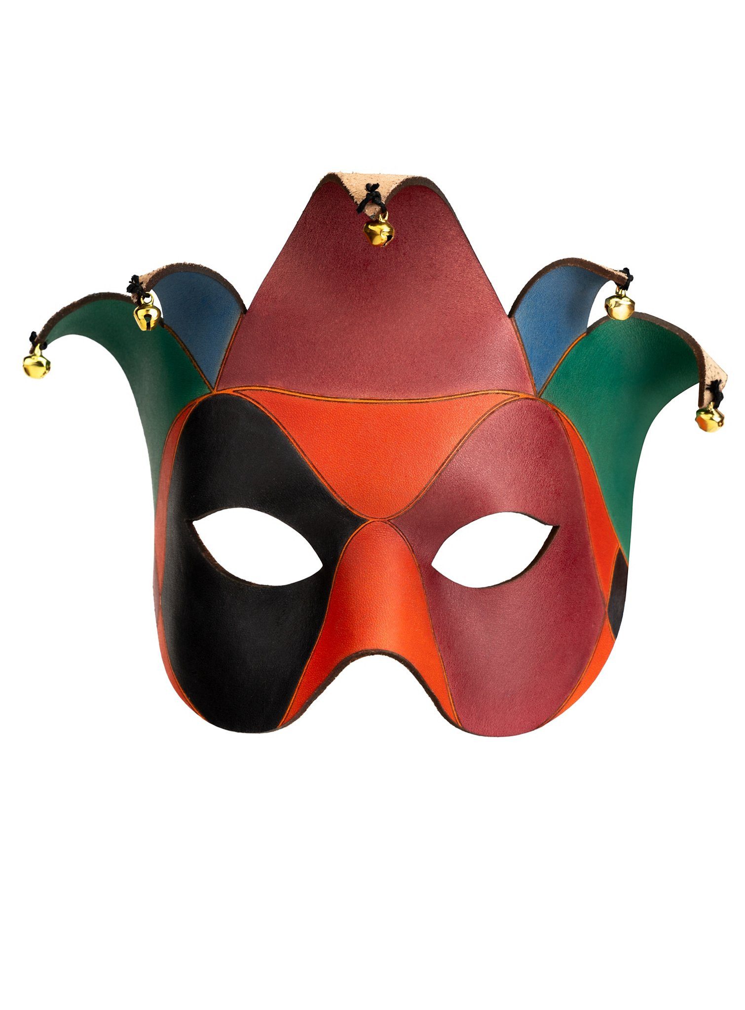 Andracor Verkleidungsmaske Colombina Joker, Eine Ledermaske im venezianischen Stil wie diese wird bei Andracor in