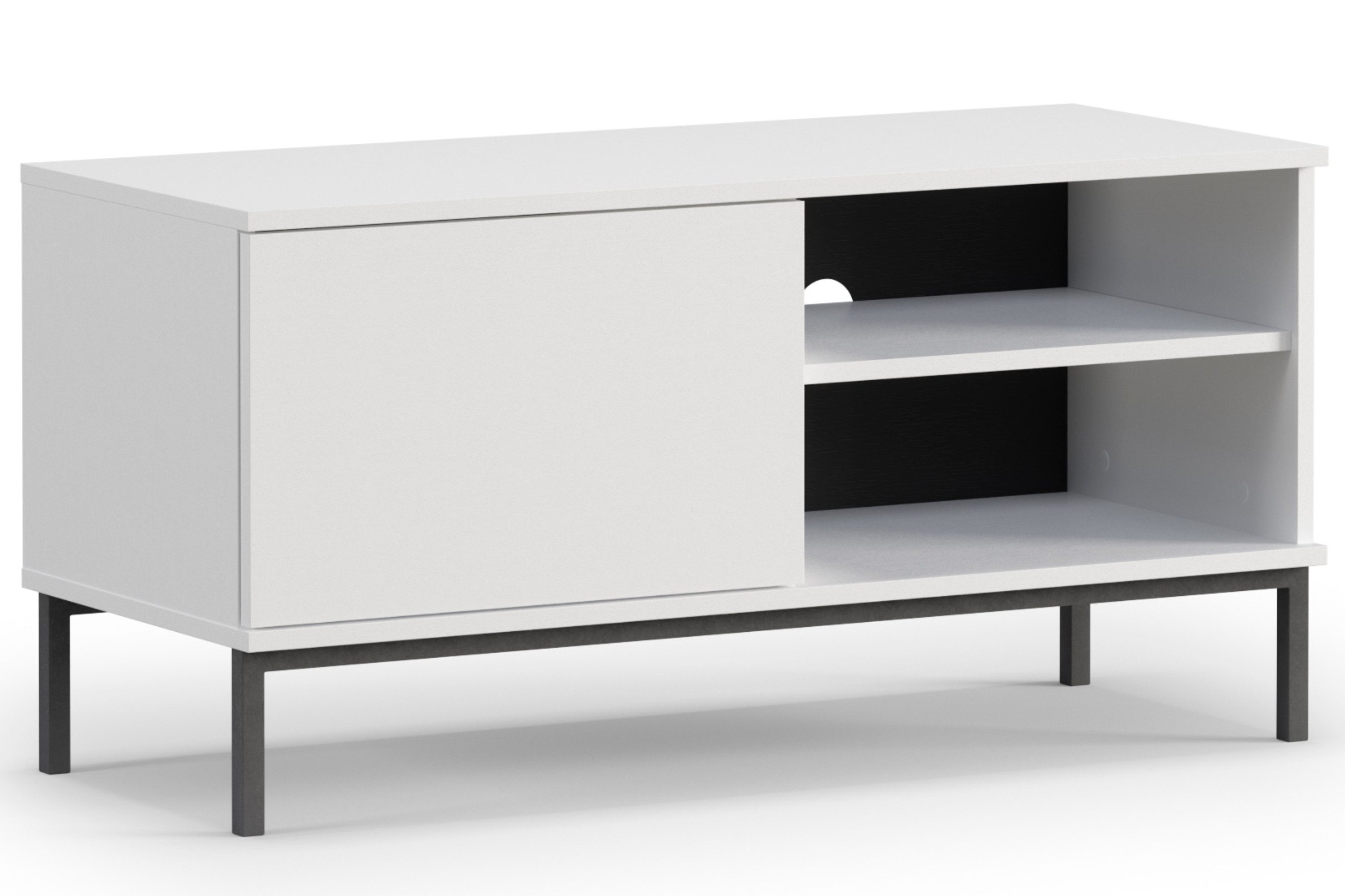 KONSIMO® TV-Schrank ERISTI Fernsehschrank TV-Board, hergestellt in der EU viel Stauraum, Fach für Receiver, Gerätefach, Wohnzimmermöbel