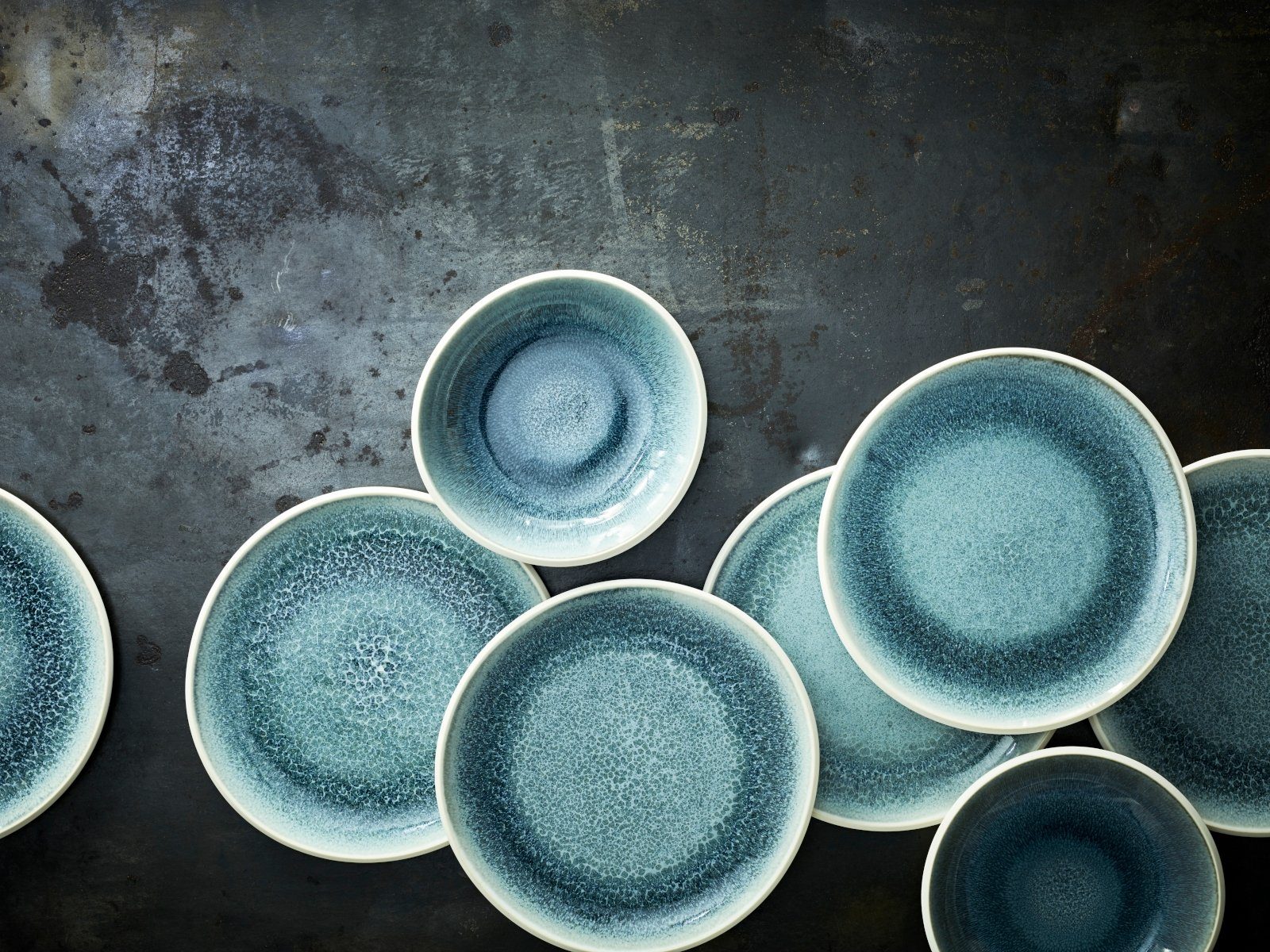Rosenthal Speiseteller Junto Aquamarine Teller flach 27 cm, Teller Flach