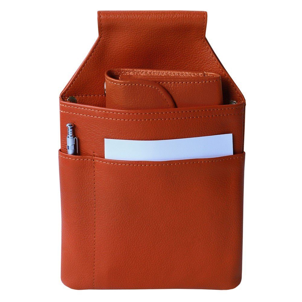Hamosons Kellnerbörse Profi Kellnerholster, Kellnerhalfter, Nappa-Leder, Orange, Hamosons