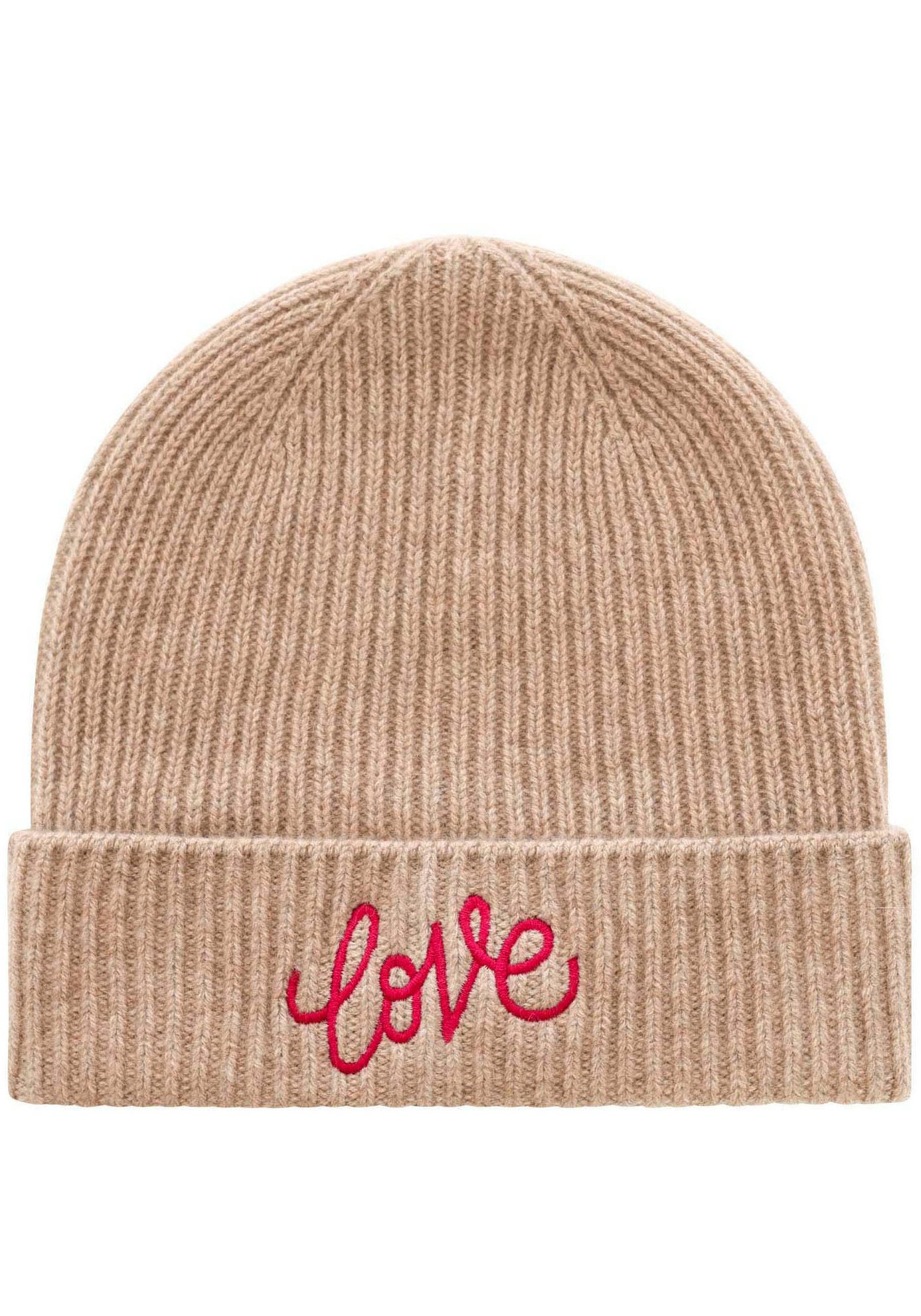 Zwillingsherz Beanie Beanie mit Love Stickerei (Packung) mit dekorativer St günstig online kaufen