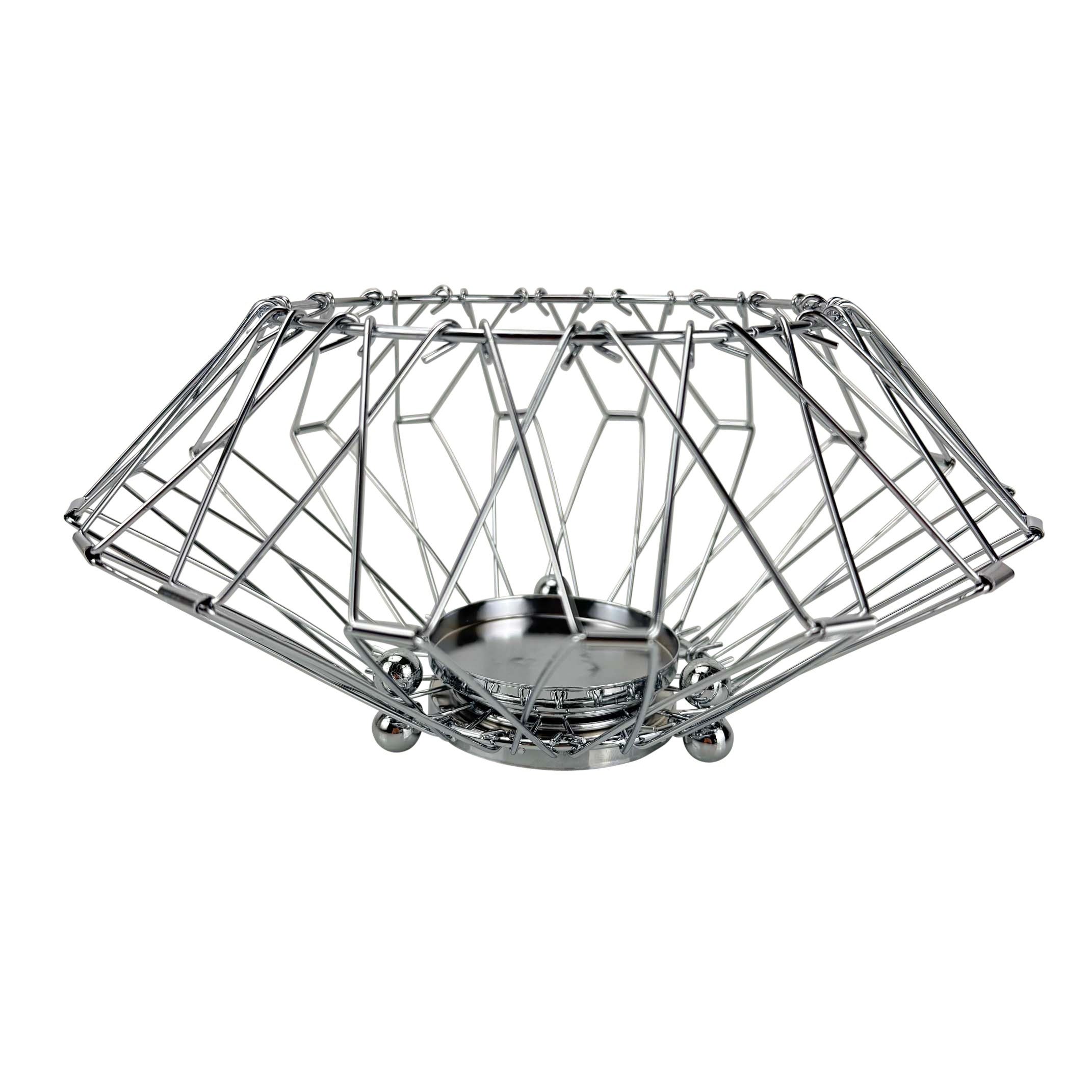 Online-Fuchs Kerzenhalter für eine große Stumpenkerze - flexibler Kerzenständer aus Metall (Silber oder Gold, als Tischdeko oder auf dem Sideboard), modern, zeitlos und flexibel in Höhe & Breite