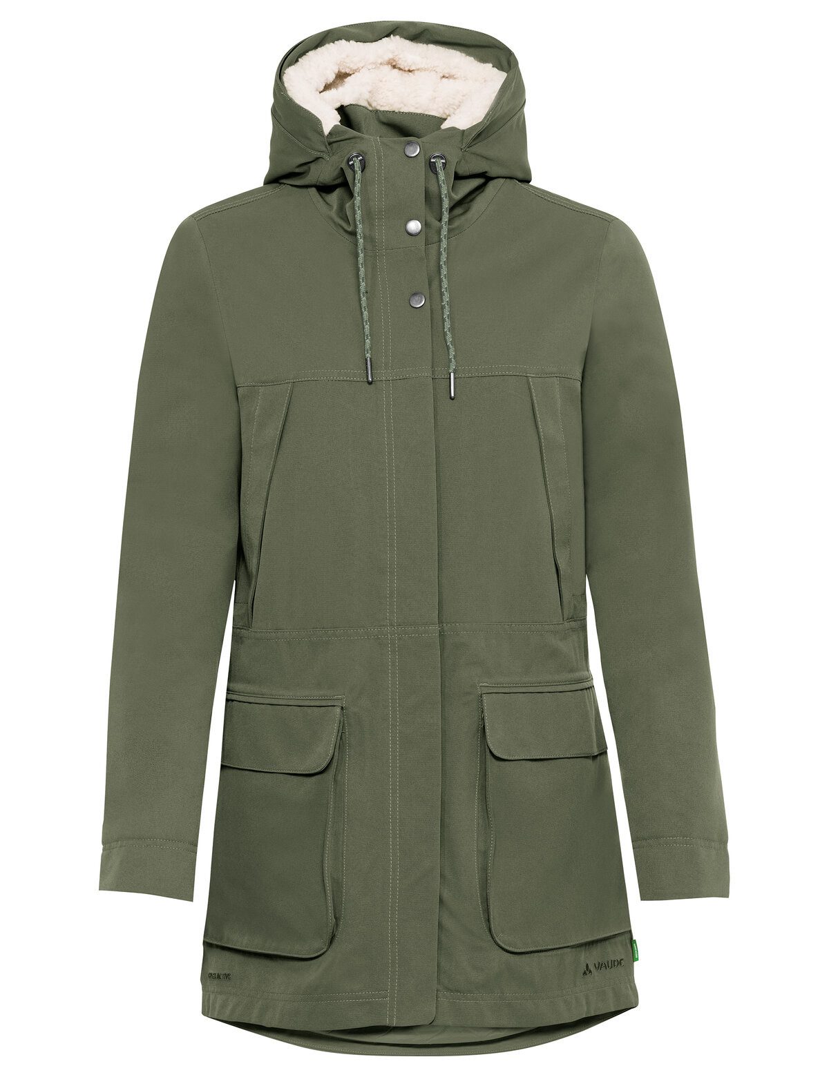VAUDE Funktionsparka Women's MANUKAU Parka II CS Winterparka Wintermantel Lässt Regen vom Oberstoff abperlen