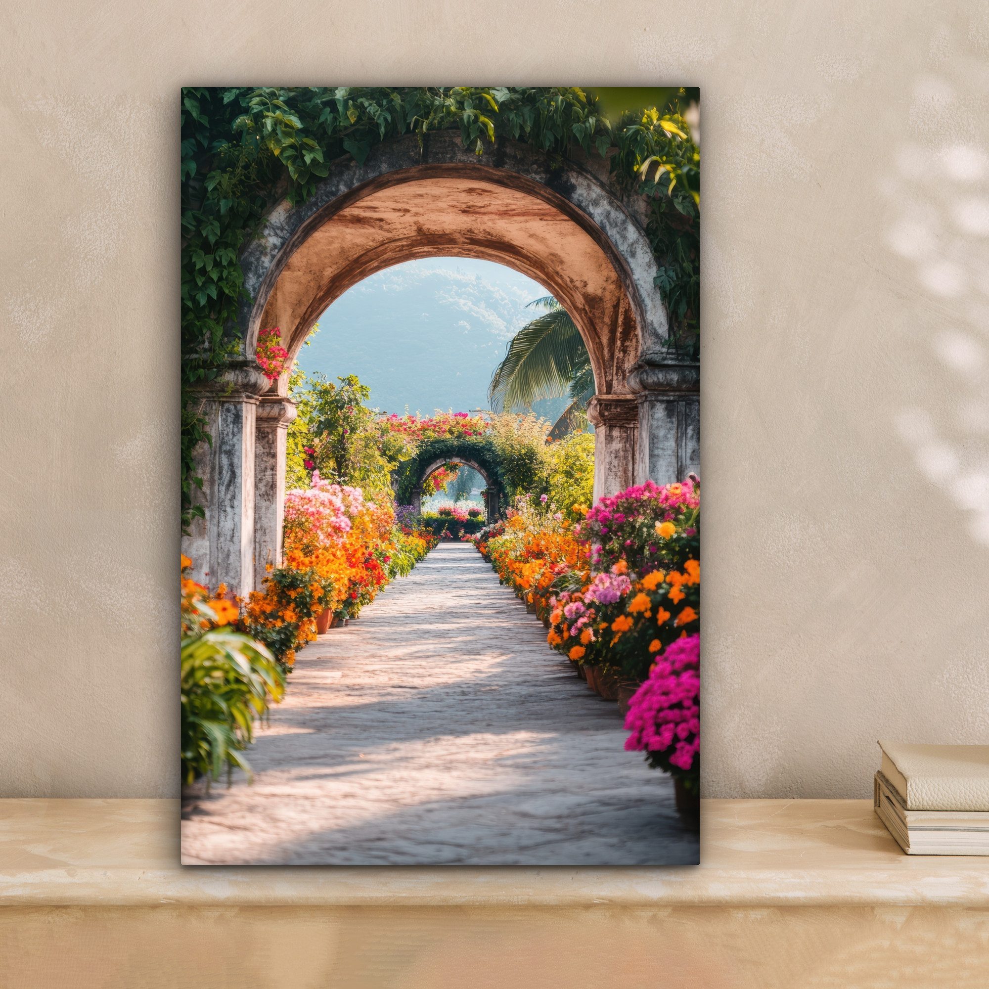 OneMillionCanvasses® Leinwandbild Fensterblick - Fenster - günstig online kaufen