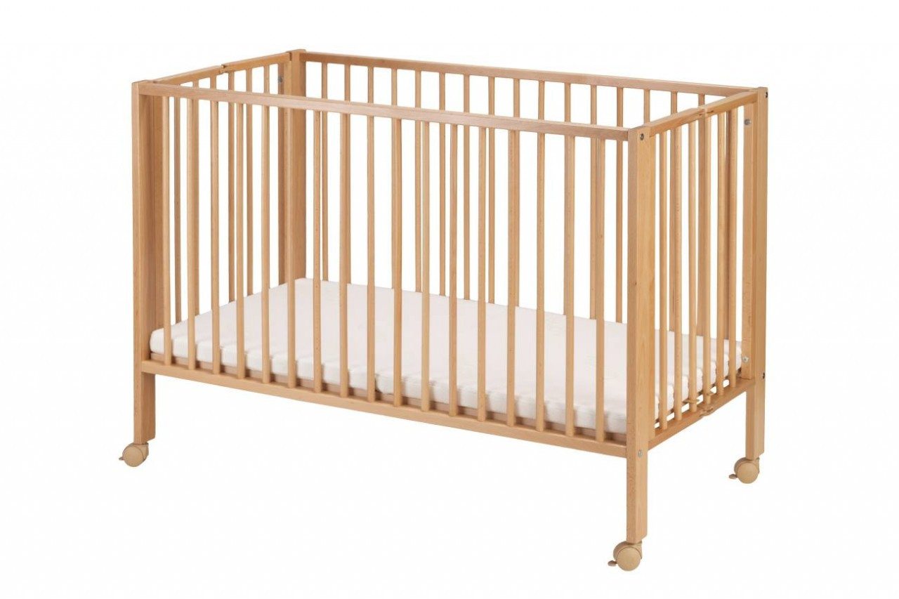tiSsi® Kinderbett Klappbares Kinderbett Reisebett tiSsi® Natur inkl. Matratze