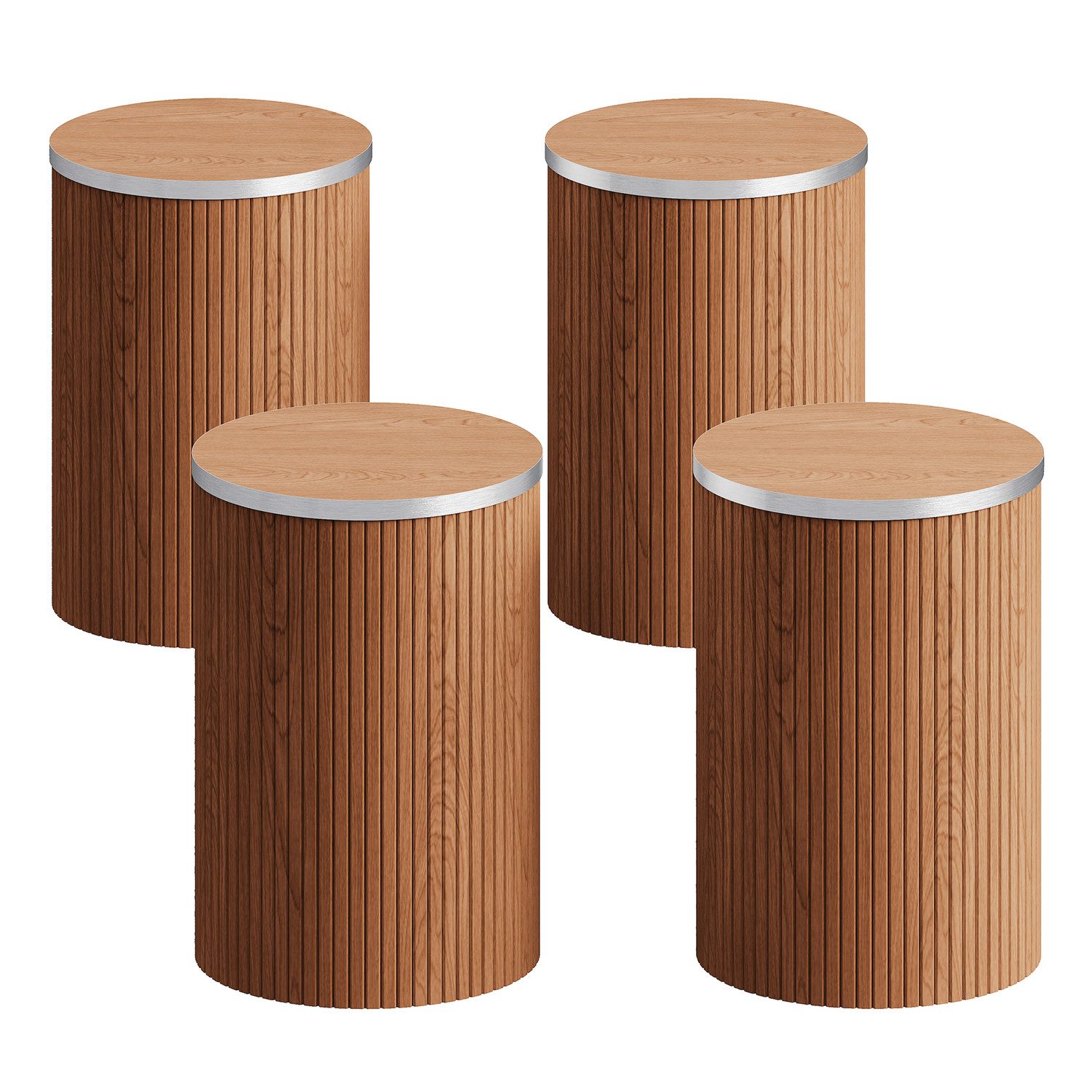 ToteBox Tischsitz 80CM Runder Esstisch und Stühle von 4