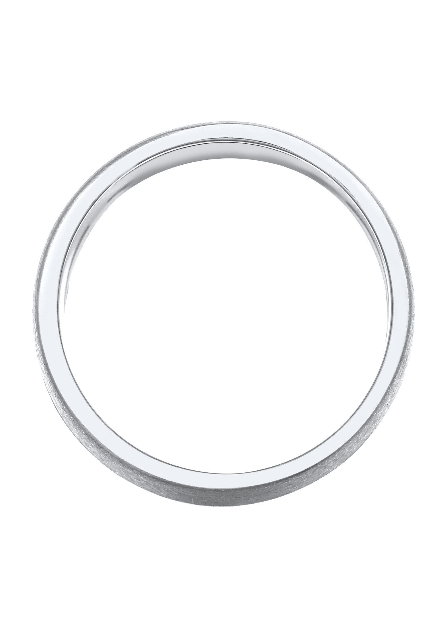 Elli Fingerring Bandring Breit Matt Gebürstet Basic 925 Silber