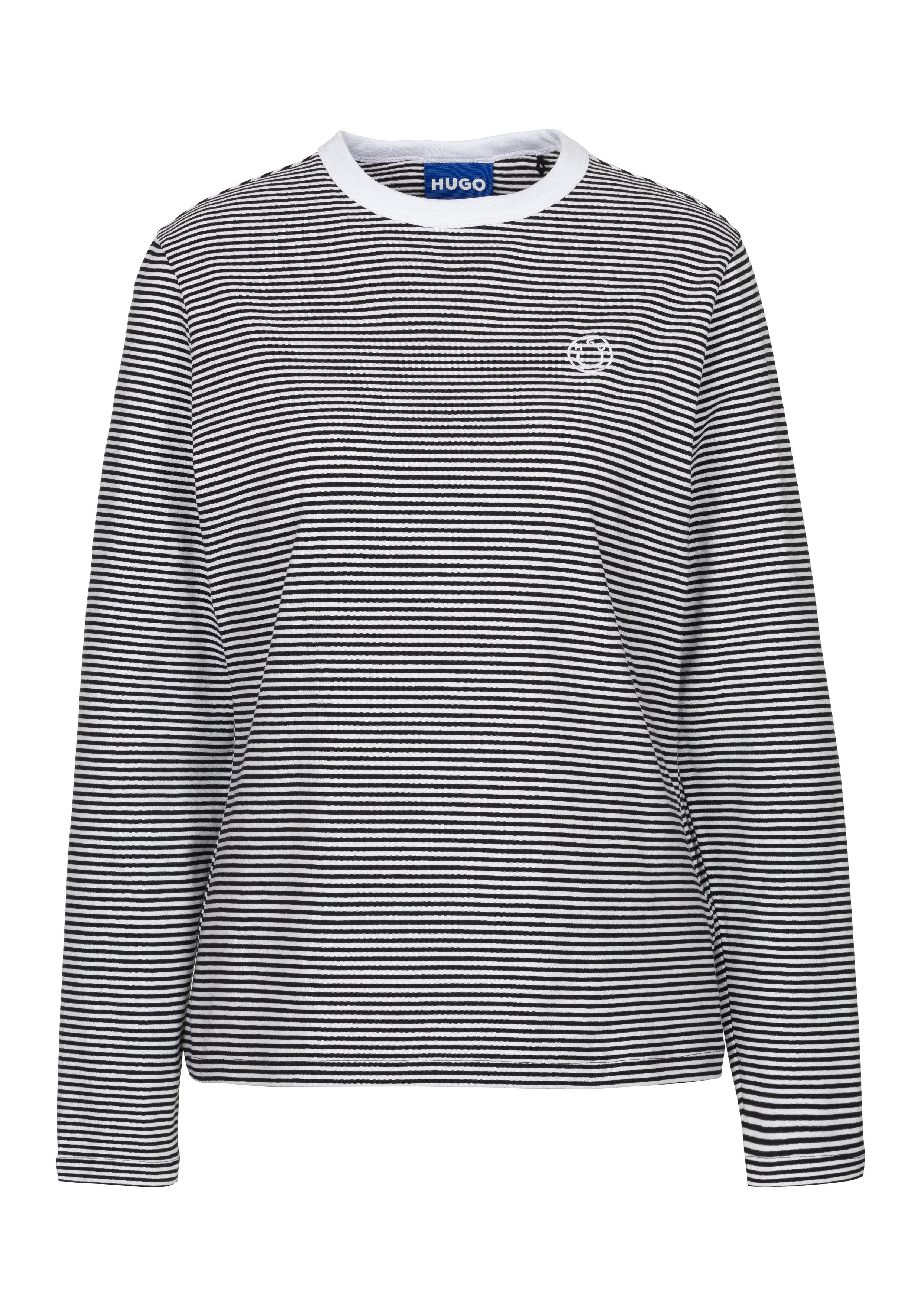 HUGO Blue Sweatshirt Delessa mit Logoaufnäher günstig online kaufen