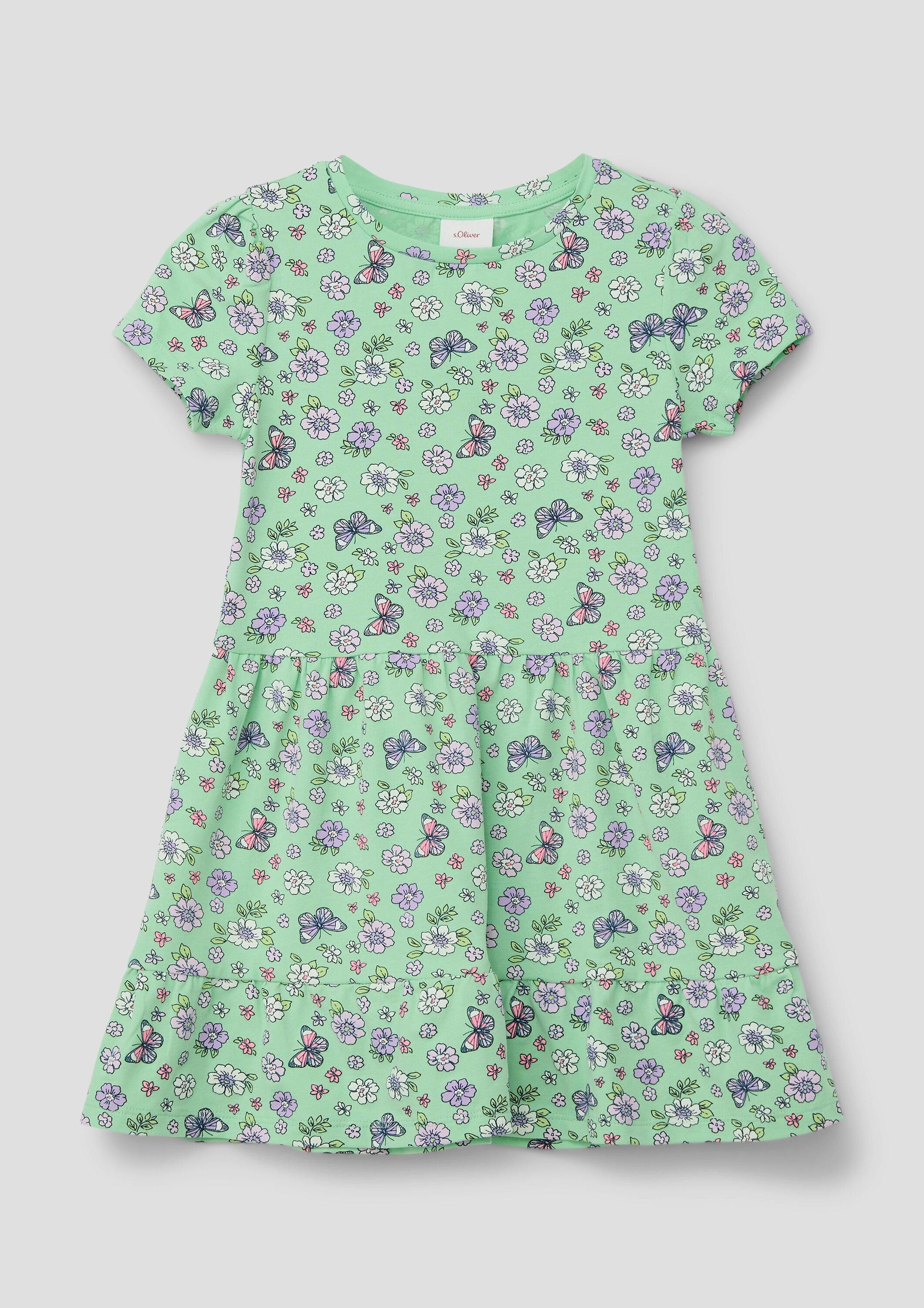 s.Oliver Minikleid Kleid Kleid mit All-over-Print