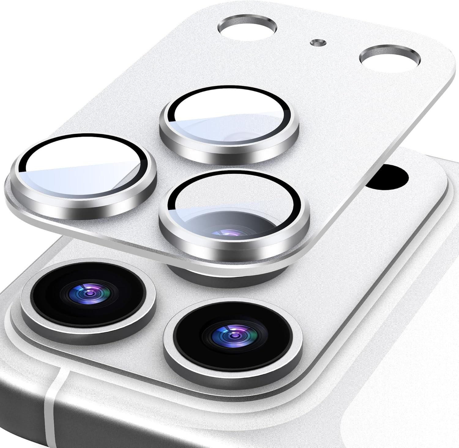 OLi Kameraschutzglas Kameraschutz für iPhone 17 Pro / 17 Pro Max, Volle Abdeckung für Hat Keinen Einfluss auf die Hülle, Packung, 1 Stück, Matt Metallplatte, 9H Gehärtetes Glas Ring Abdeckung