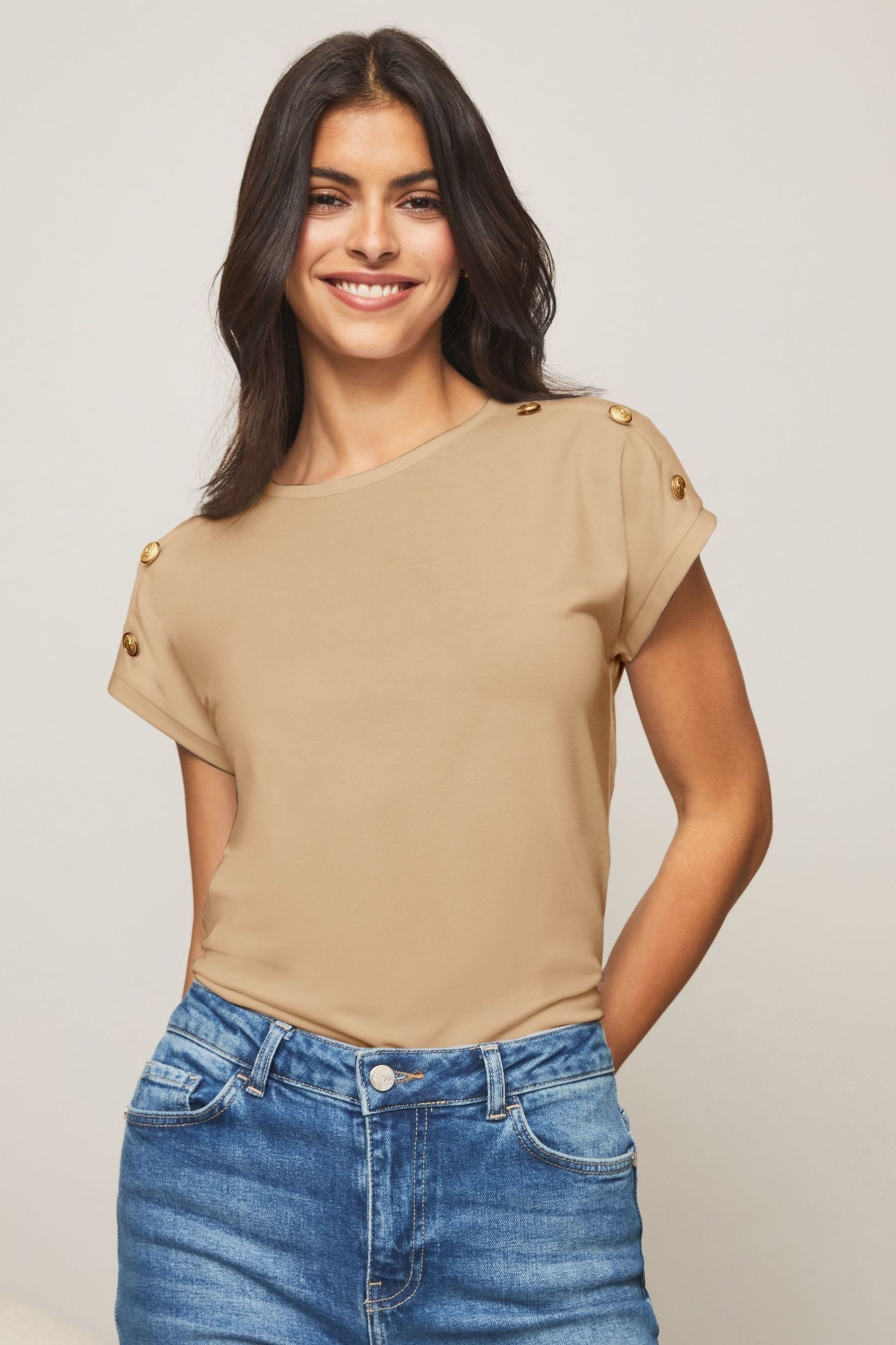LIPSY T-Shirt Lipsy T-Shirt mit Rundhalsausschnitt, Regular (1-tlg)