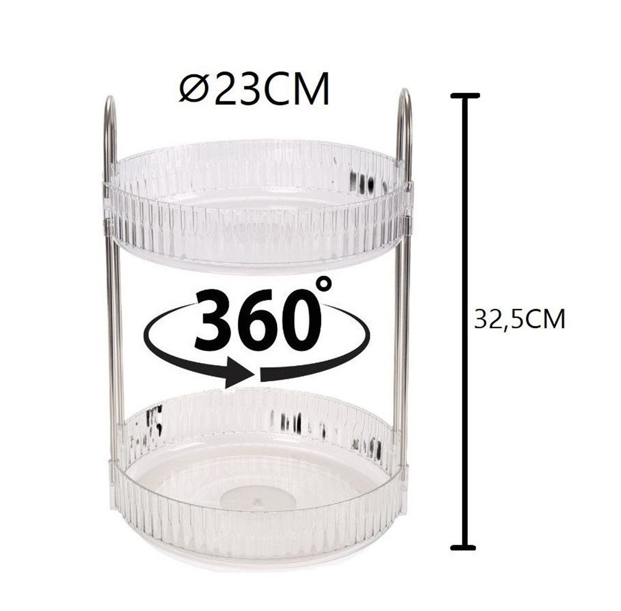 Cheffinger Make-Up Organizer Drehbarer Kosmetik-Organizer - Schminktisch Or günstig online kaufen