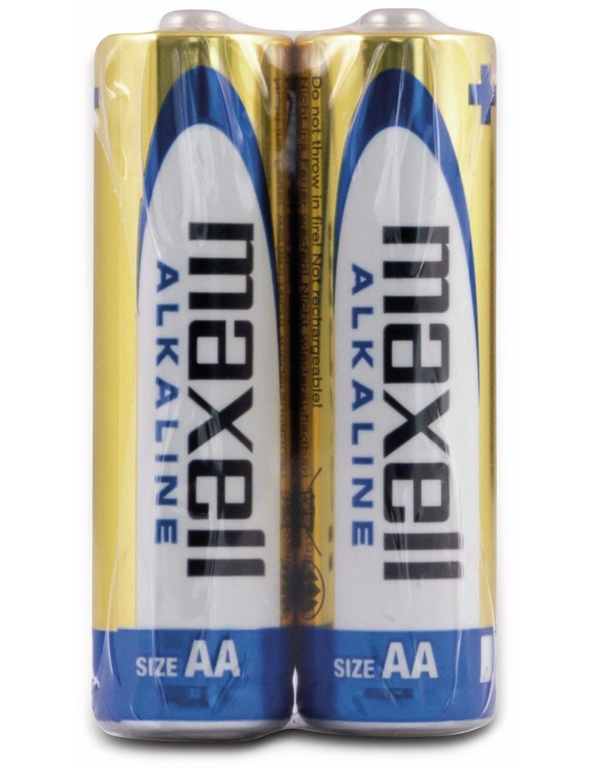 Alkaline, 2 Maxell Stück Batterie MAXELL AA, Mignon-Batterie LR6,