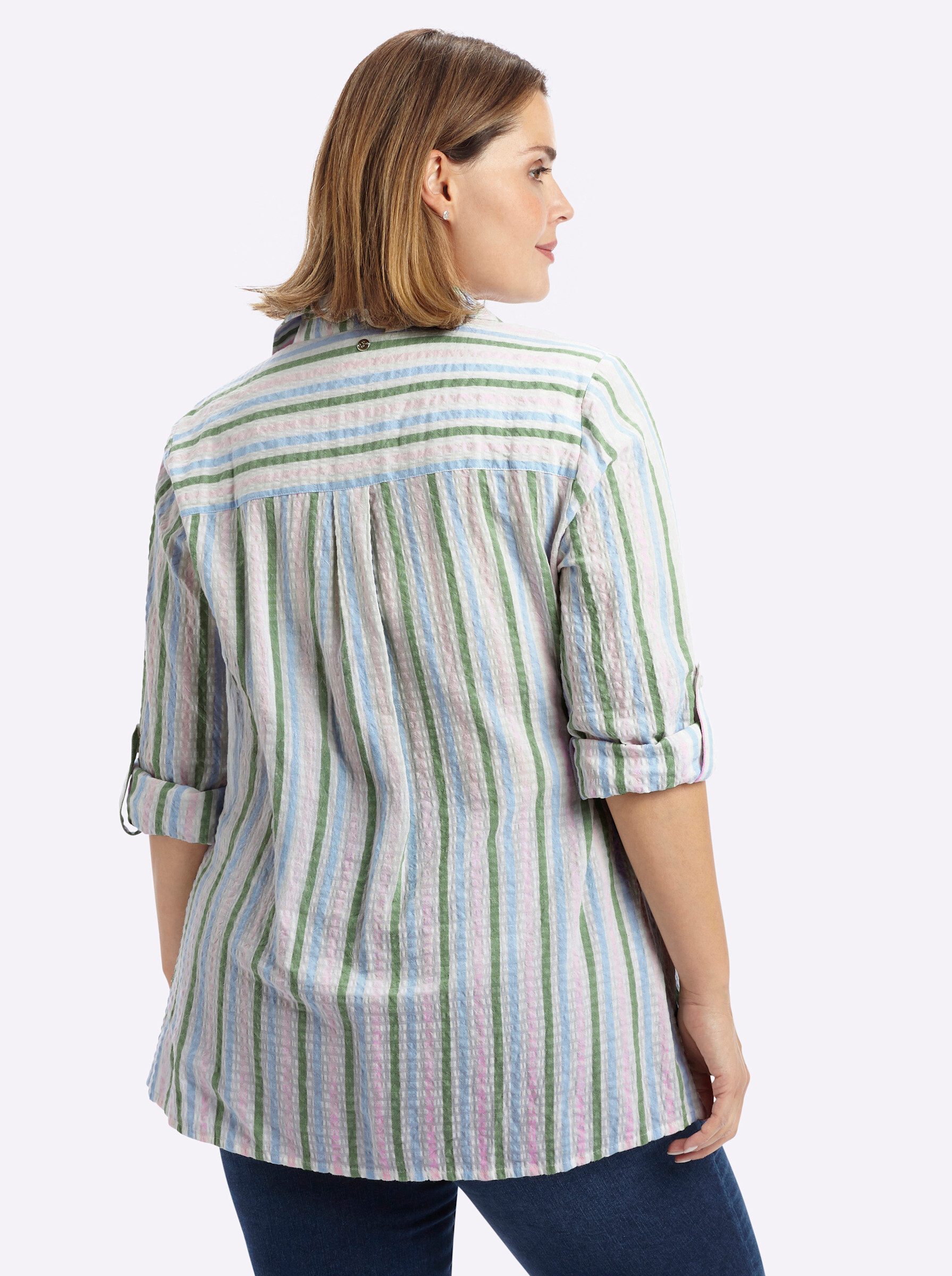 Sheego Klassische Bluse Langarm-Bluse Langarm