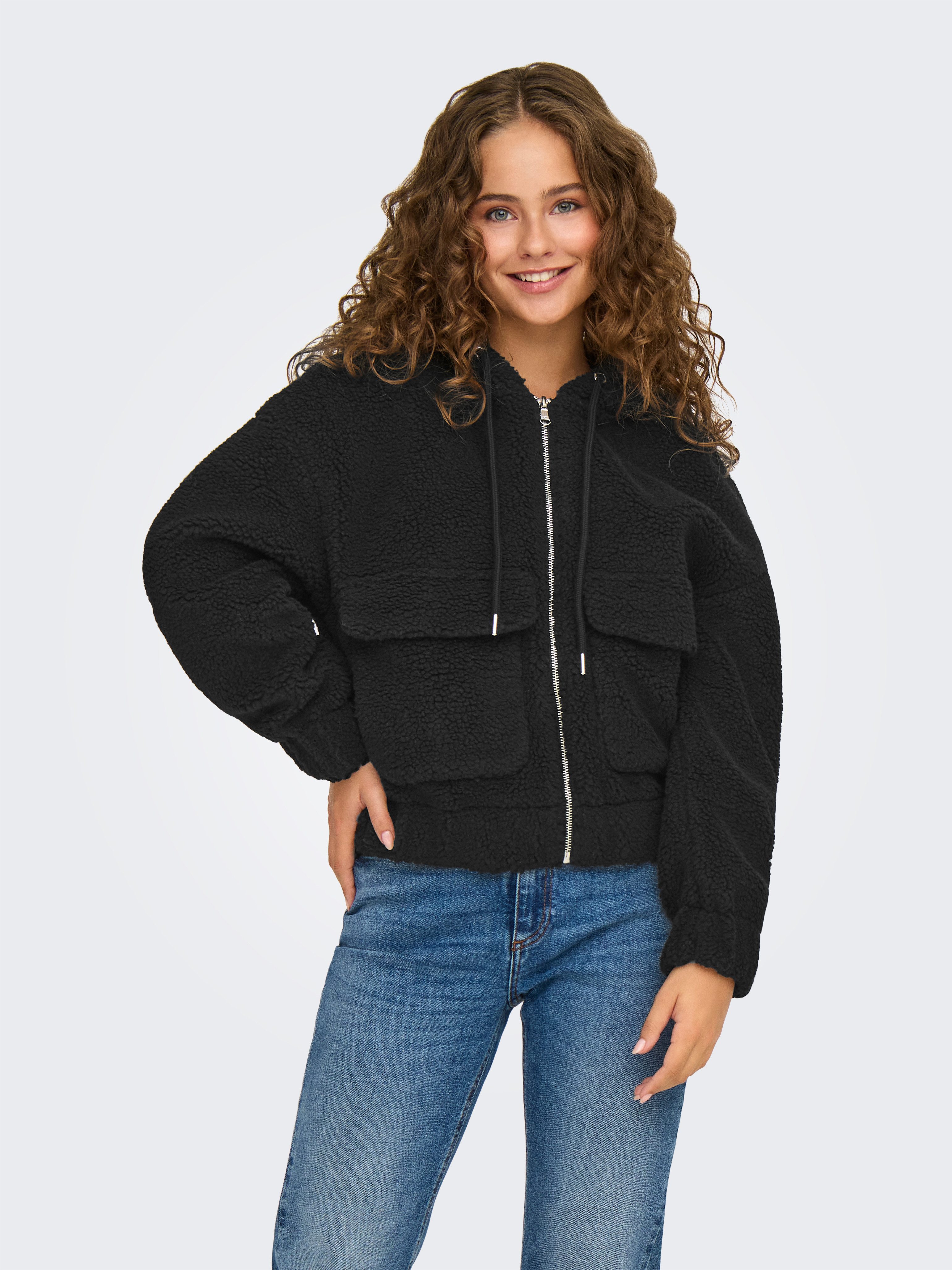 ONLY Fleecejacke ONLTANJA TEDDY HOOD JACKET günstig online kaufen