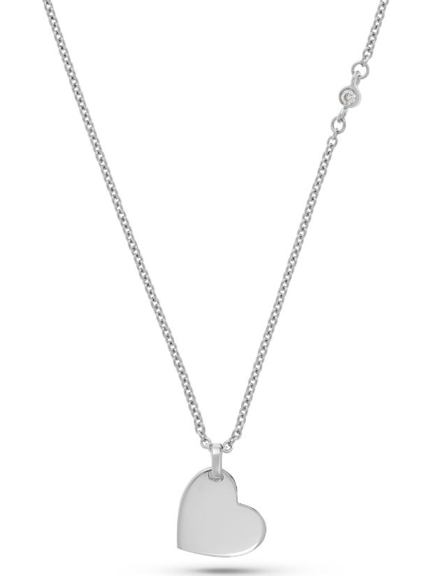 FAVS Collier FAVS Damen-Kette 925er Silber 1 Zirkonia