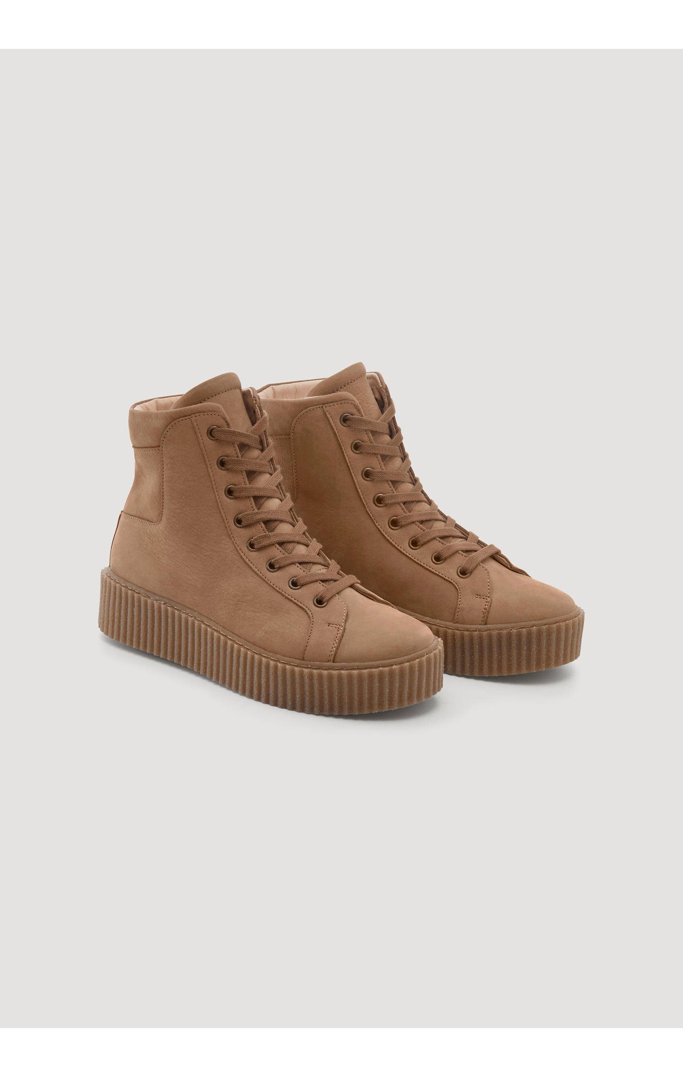 Sneaker Hessnatur Hightop camelbraun