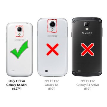 CoolGadget Handyhülle Transparent Ultra Slim Case für Samsung Galaxy S4 Mini 4,2 Zoll, Silikon Hülle Dünne Schutzhülle für Samsung S4 Mini Hülle