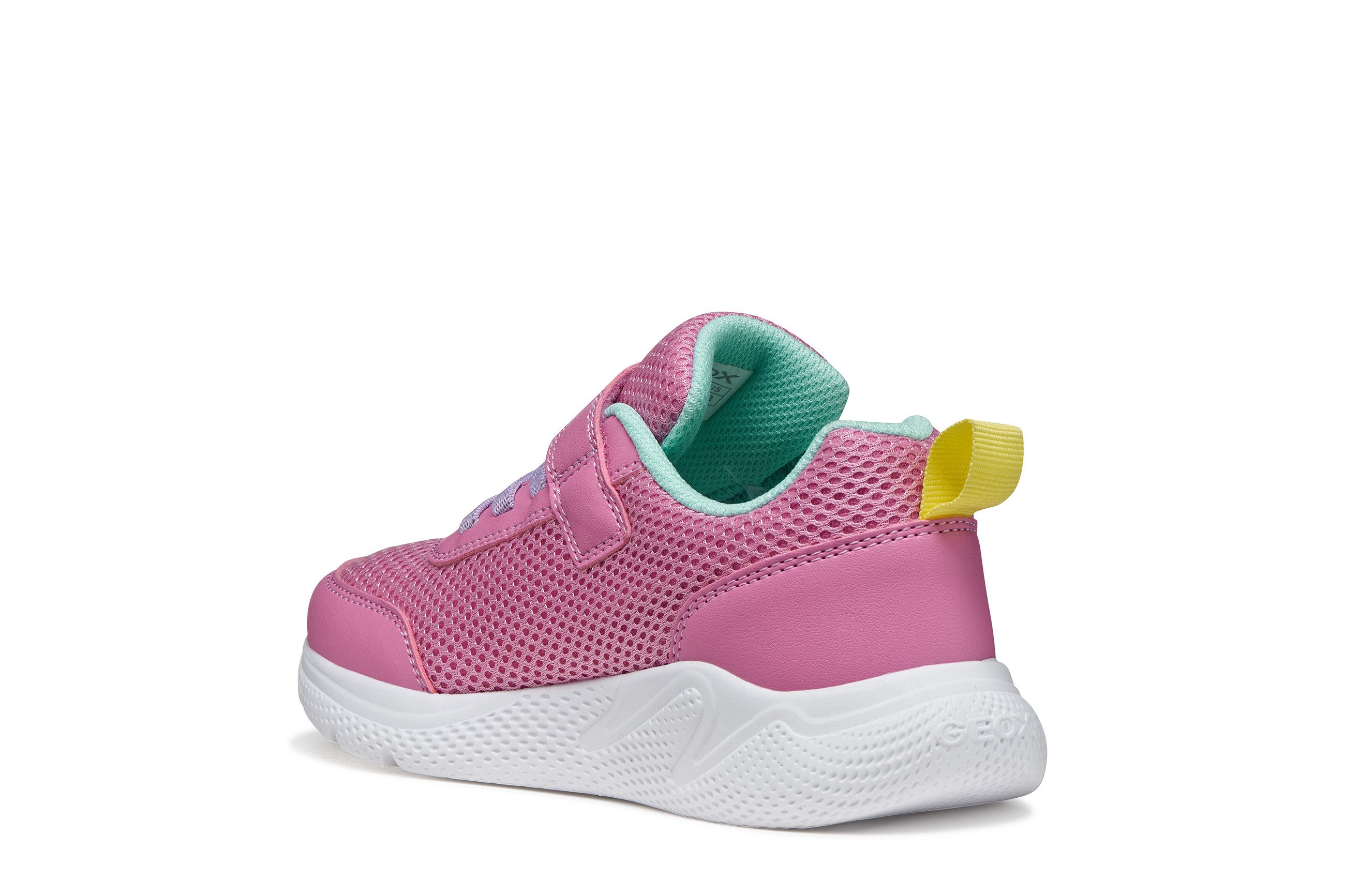 Geox J SPRINTYE GIRL Sneaker Slipper mit zusätzlcihem Klettverschluss, Größenschablone zum Download